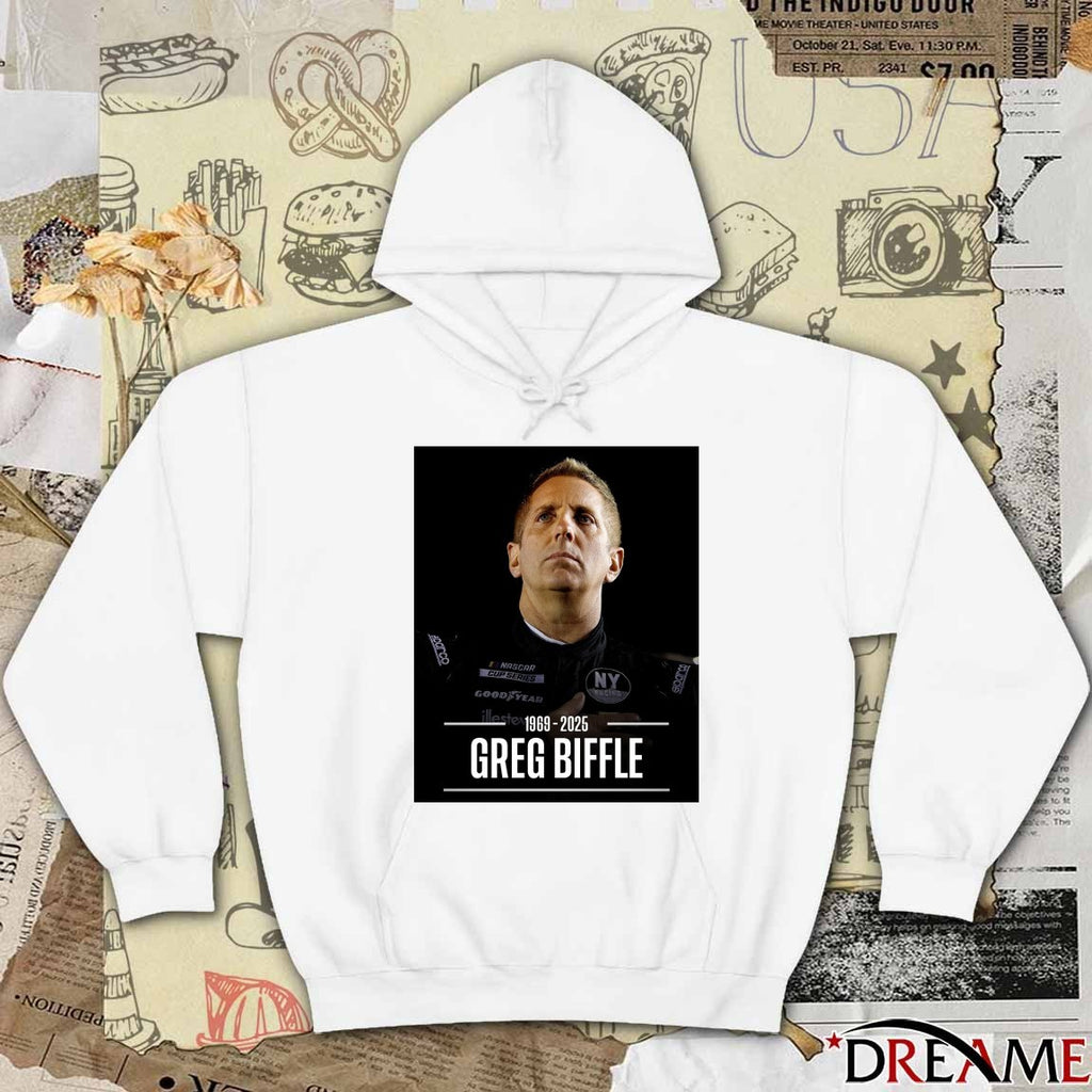 Rest In Peace Greg Biffle 1969 – 2025 NASCAR on FOX Poster t-shirt