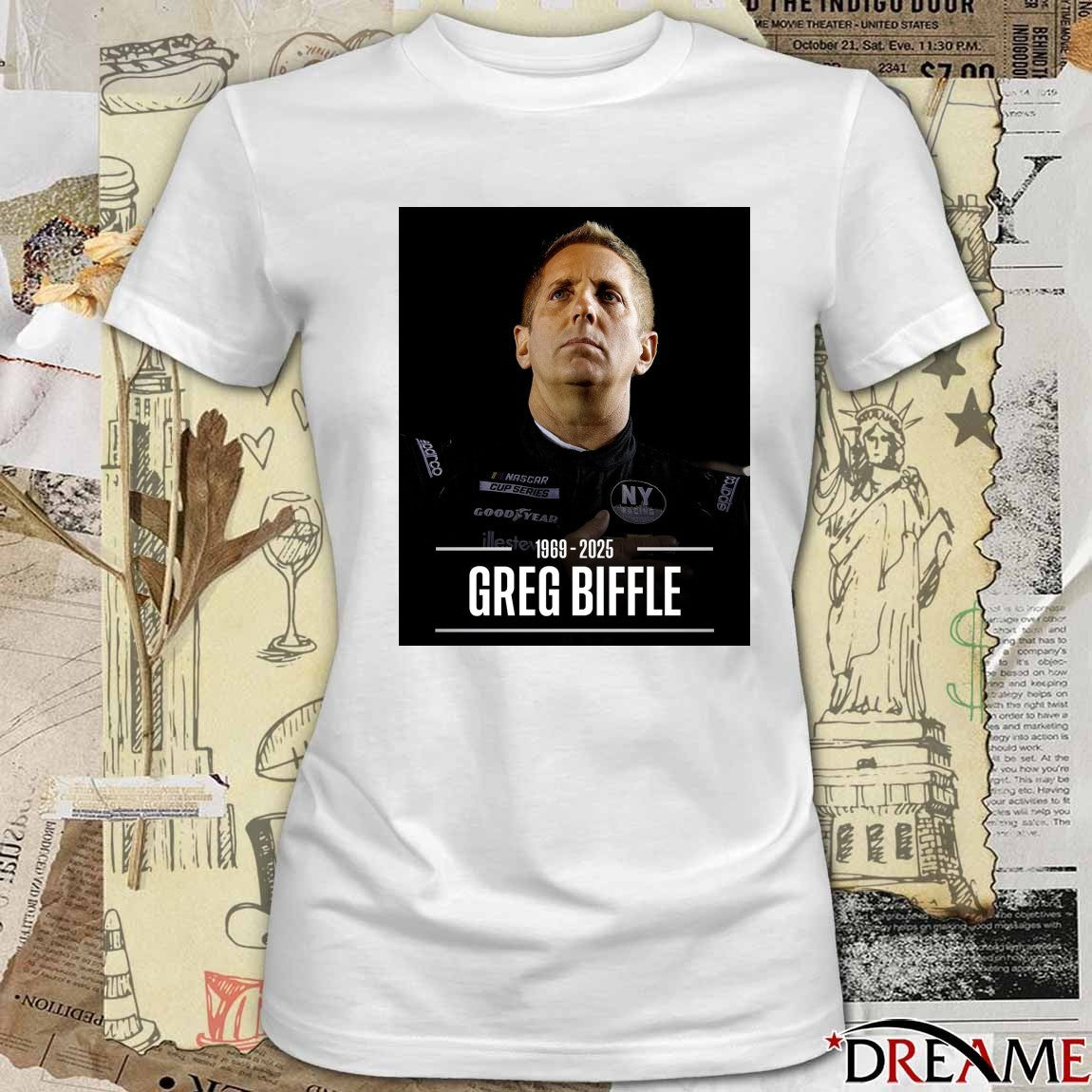 Rest In Peace Greg Biffle 1969 – 2025 NASCAR on FOX Poster t-shirt