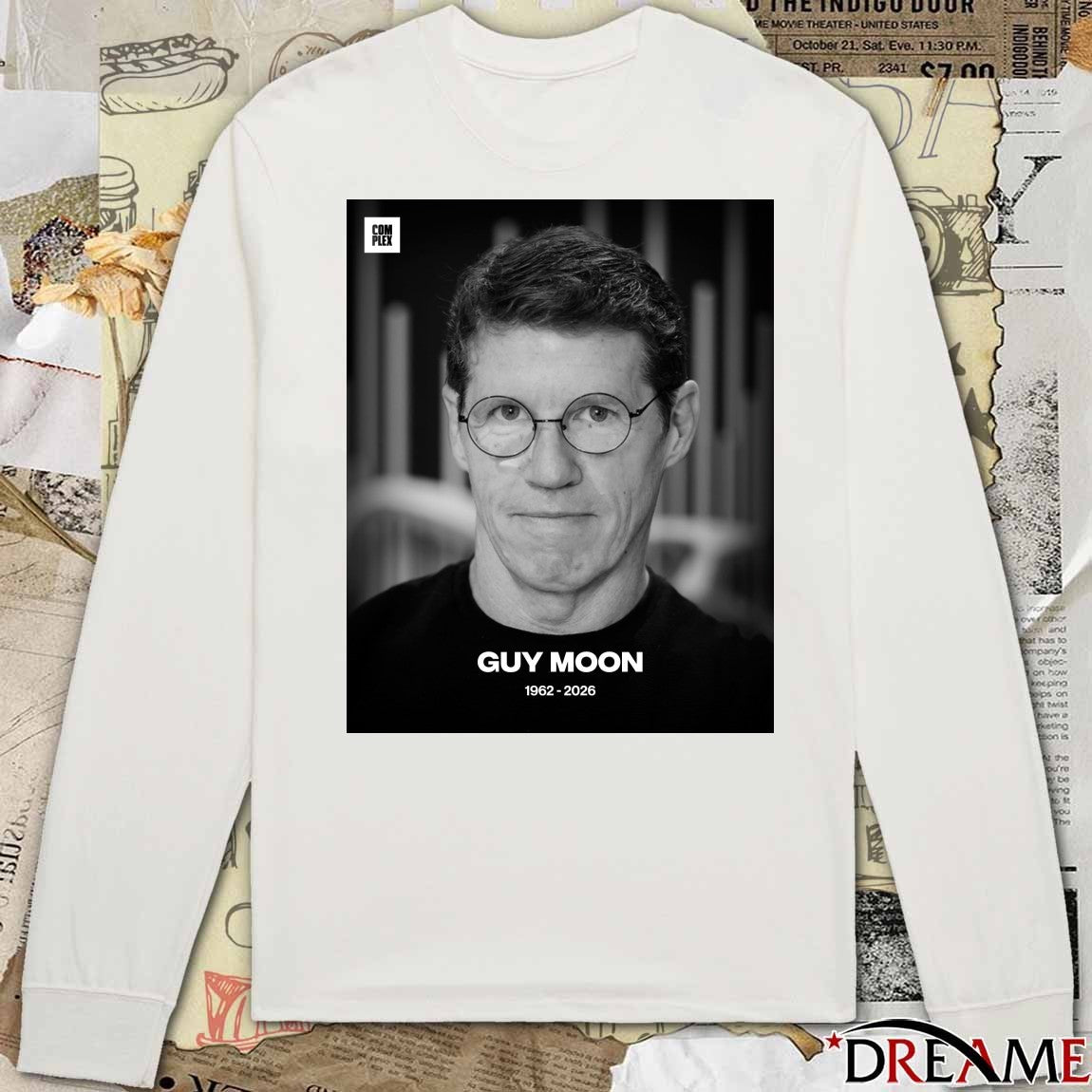 Rest In Peace Guy Moon 1962 – 2026 Complex Poster t-shirt