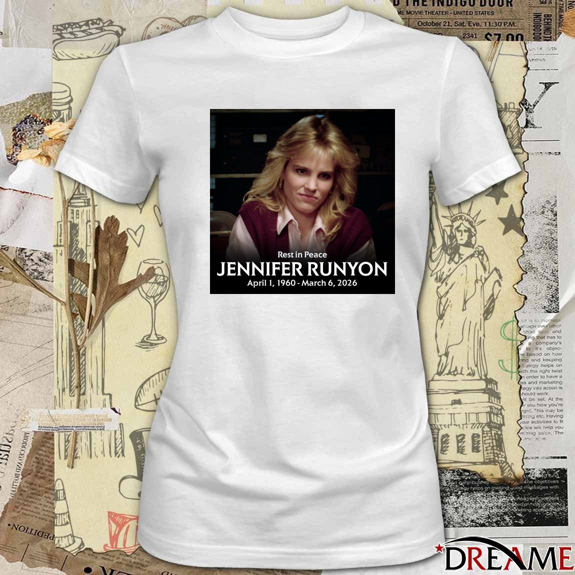 Rest In Peace Jennifer Runyon April 1, 1960 – March 6, 2026 t-shirt