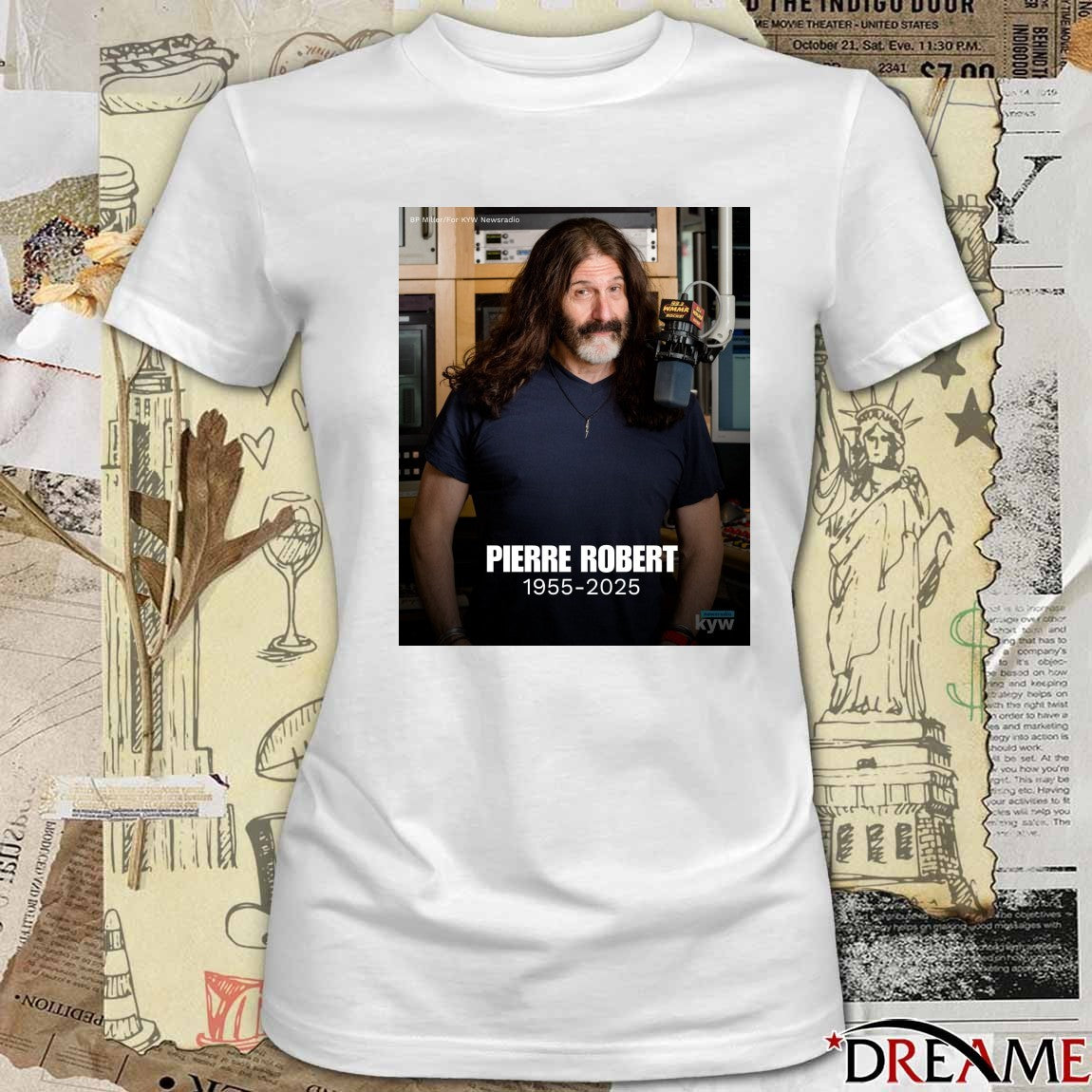 Rest In Peace Legendary Philadelphia Pierre Robert 1955 – 2025 Poster t-shirt