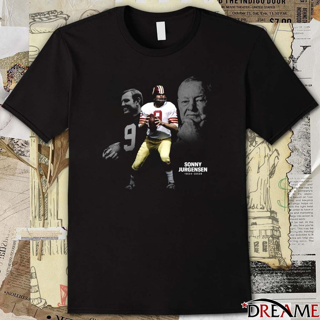Rest In Peace Legendary Sonny Jurgensen Washington Commanders 1934 – 2026 t-shirt
