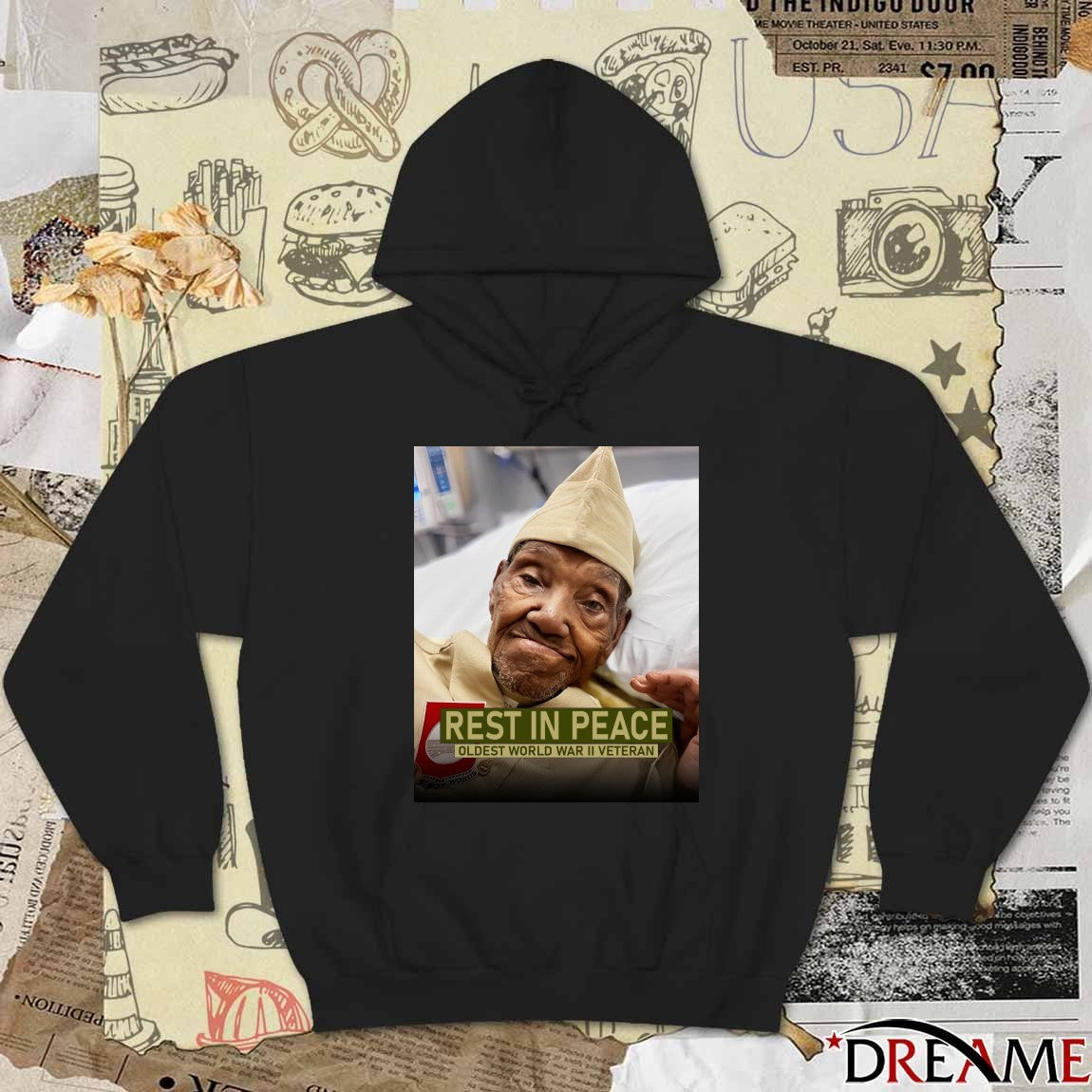 Rest In Peace Oldest World War II Veteran Free Liam Ramos t-shirt