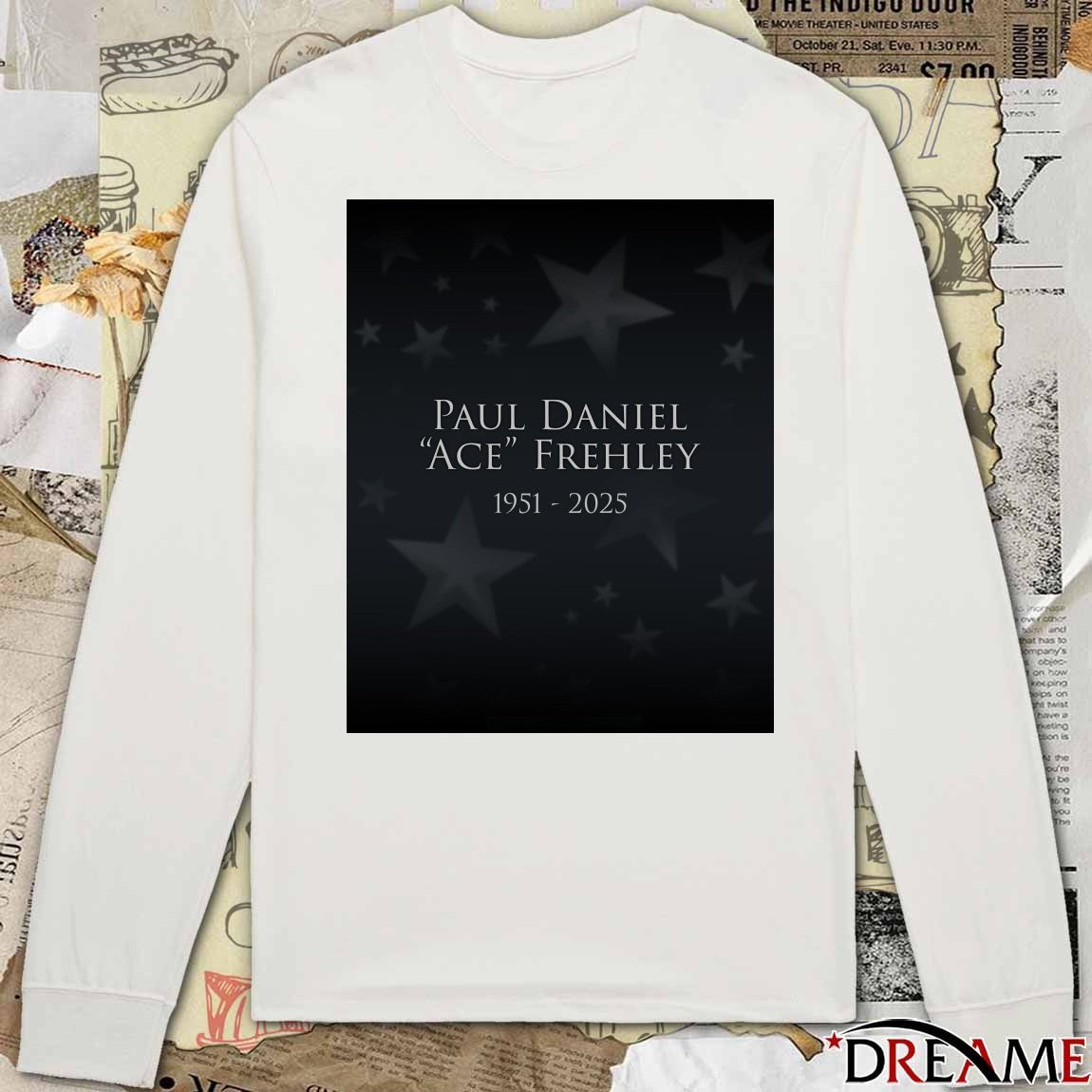 Rest In Peace Paul Daniel ACE Frehley 1951 – 2025 The Bradford Exchange Poster t-shirt