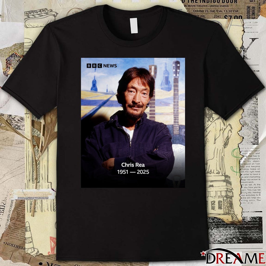 Rest In Peace Singer Chris Rea Has Died Aged 74 1951 – 2025 Poster t-shirt