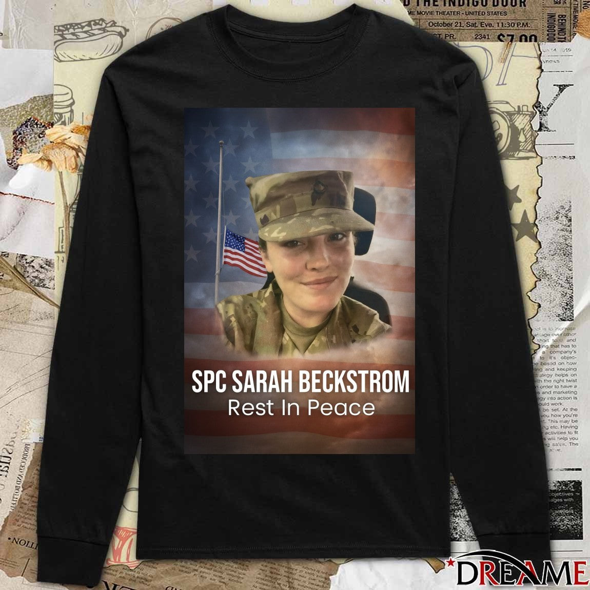 Rest In Peace U.S. Army Specialist Spc. Sarah Beckstrom Poster t-shirt