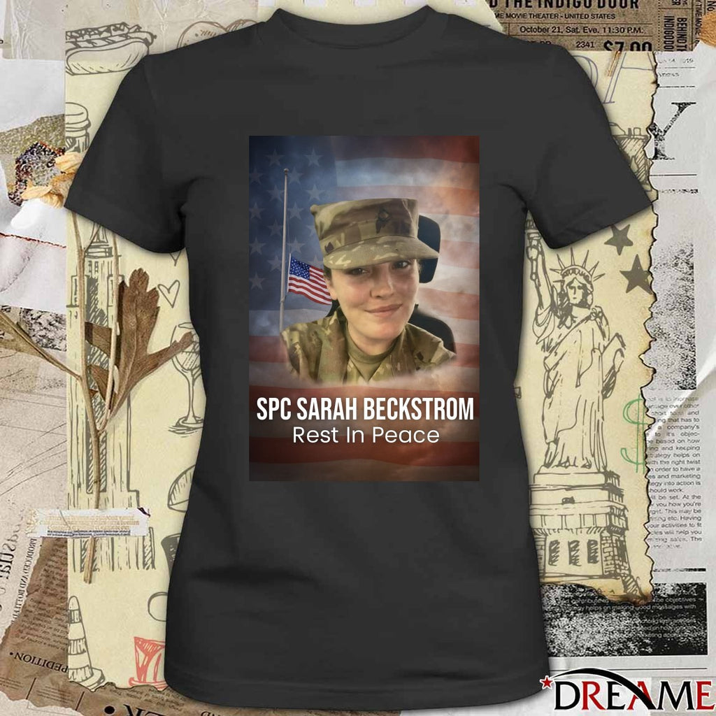 Rest In Peace U.S. Army Specialist Spc. Sarah Beckstrom Poster t-shirt