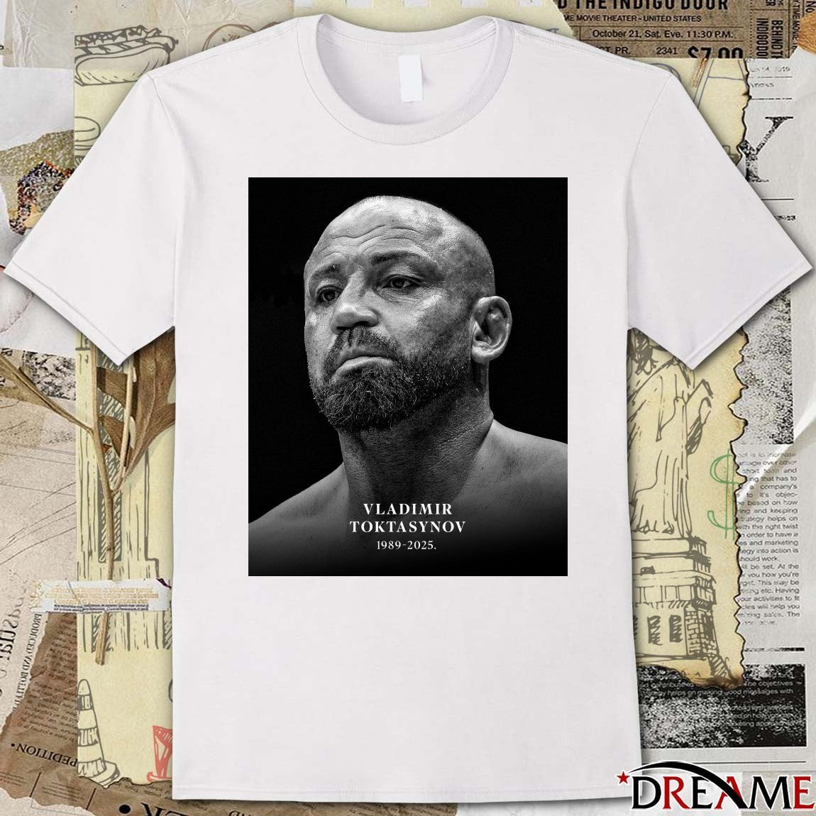 Rest In Peace Vladimir Toktasynov 1989-2025 Glory Kickboxing Poster t-shirt