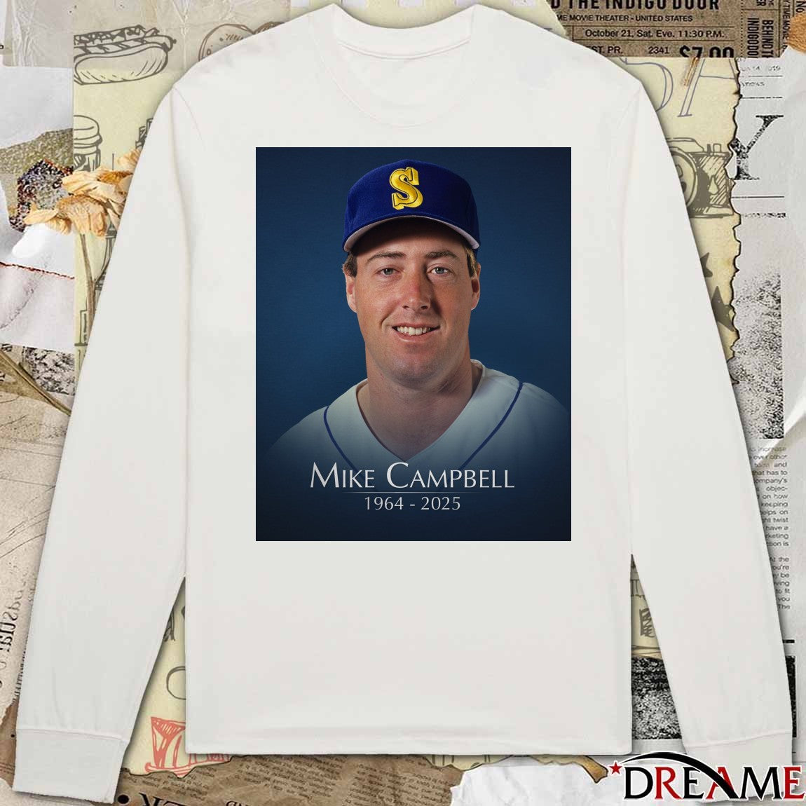 Rest In Peace former Mariners pitcher Mike Campbell 1964 – 2025 Poster t-shirt