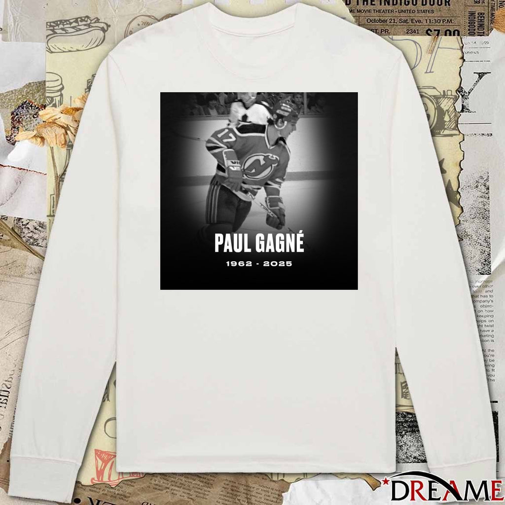 Rest In Peace former NHL player Paul Gagné 1962 – 2025 Poster t-shirt