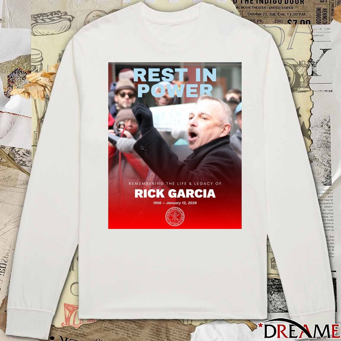 Rest In Power Remembering The Life And Legacy Of Rick Garcia 1956 – January 12 2026 Poster t-shirt