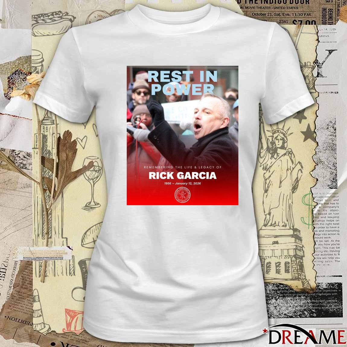 Rest In Power Remembering The Life And Legacy Of Rick Garcia 1956 – January 12 2026 Poster t-shirt