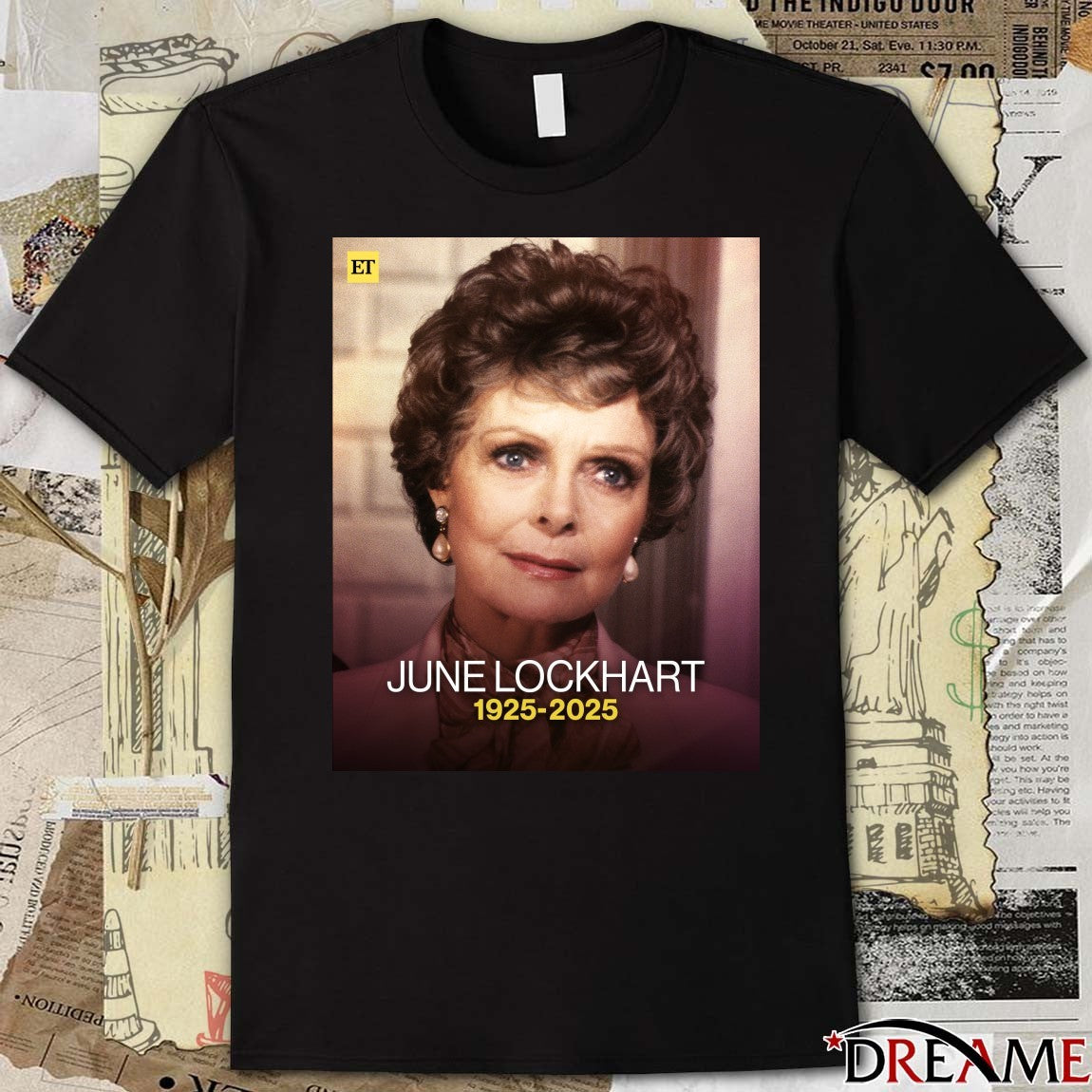 Rest in Peace June Lockhart 1925 – 2025 star of Lassie and Lost in Space Poster t-shirt