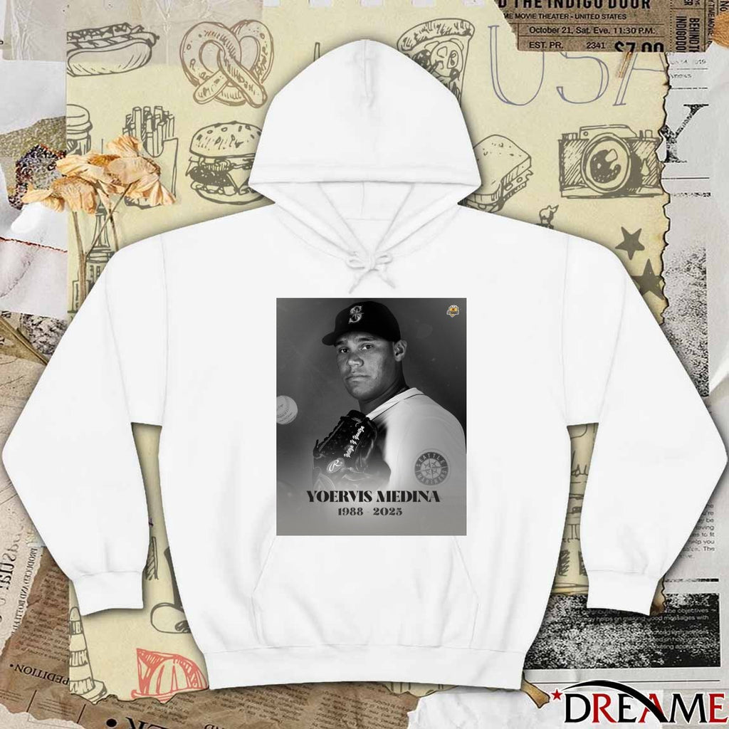 Rest in Peace Yoervis Medina 1988 – 2025 Seattle Mariners Poster t-shirt