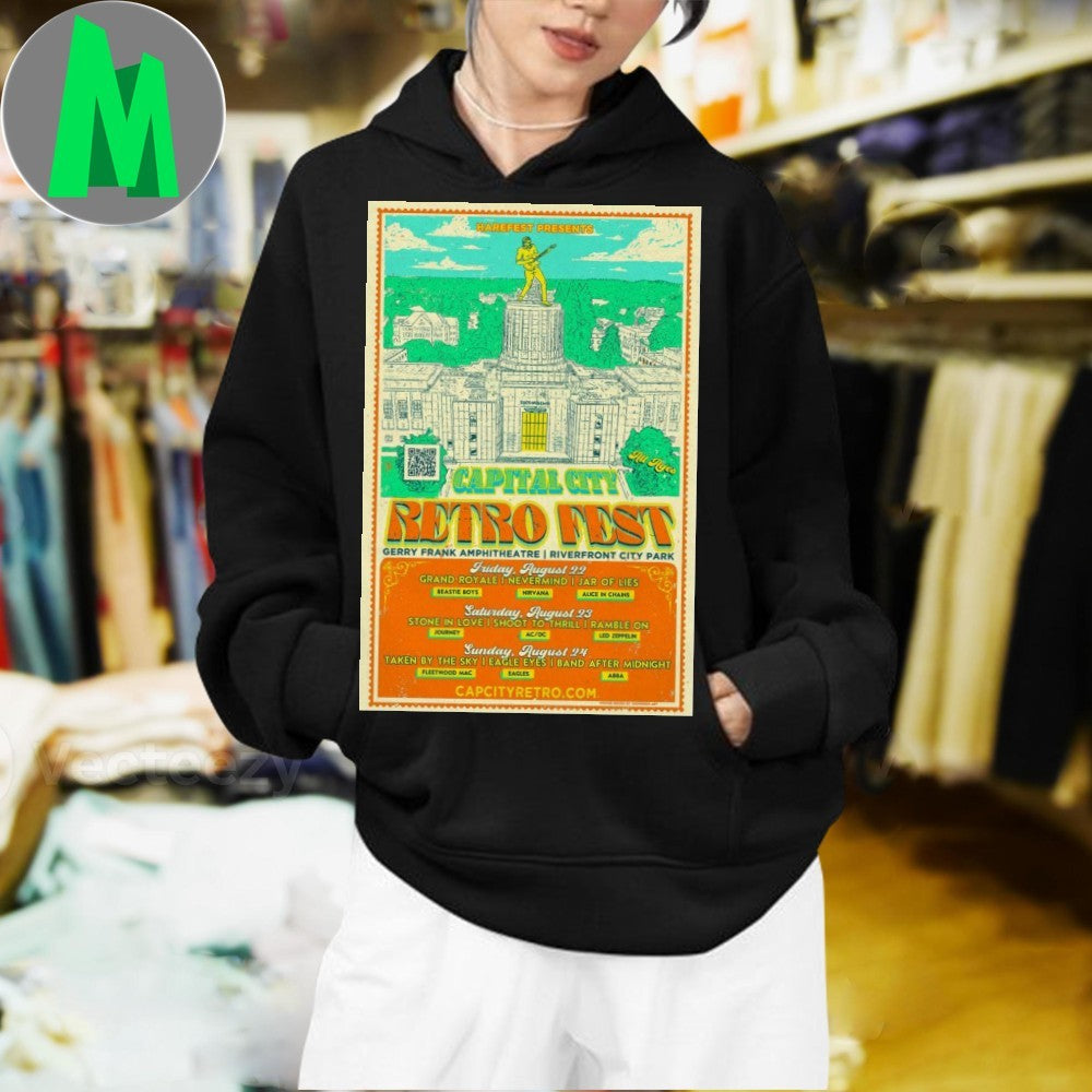 Retro Fest Capital City Aug 22 2025 Poster Shirt