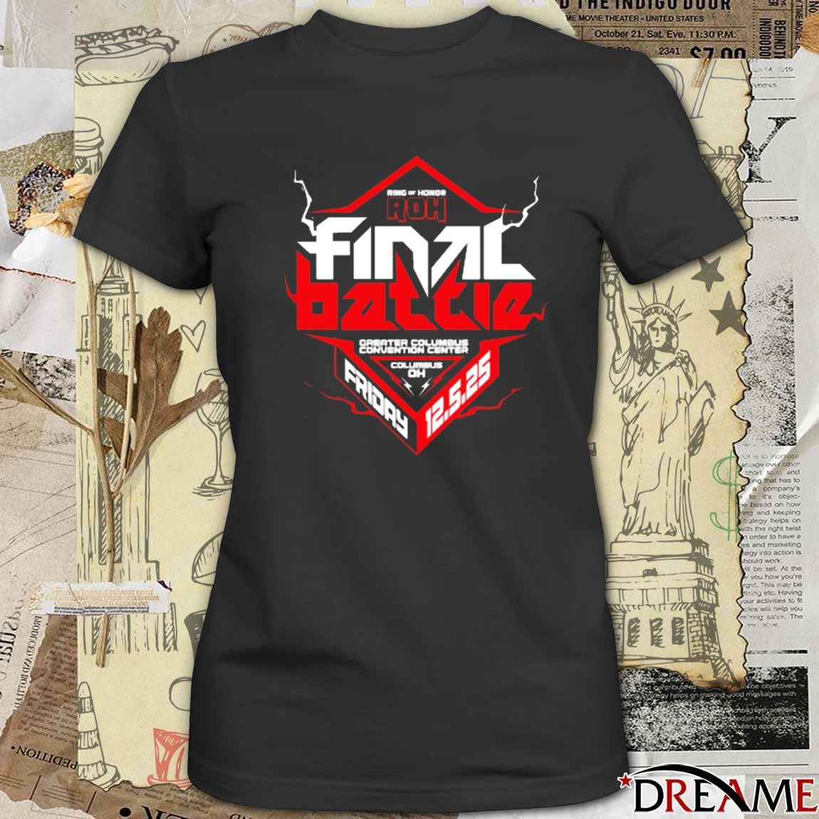 Ring Of Honor ROH Final Battle 12 5 2025 Event Greater Columbus Convention Center t-shirt