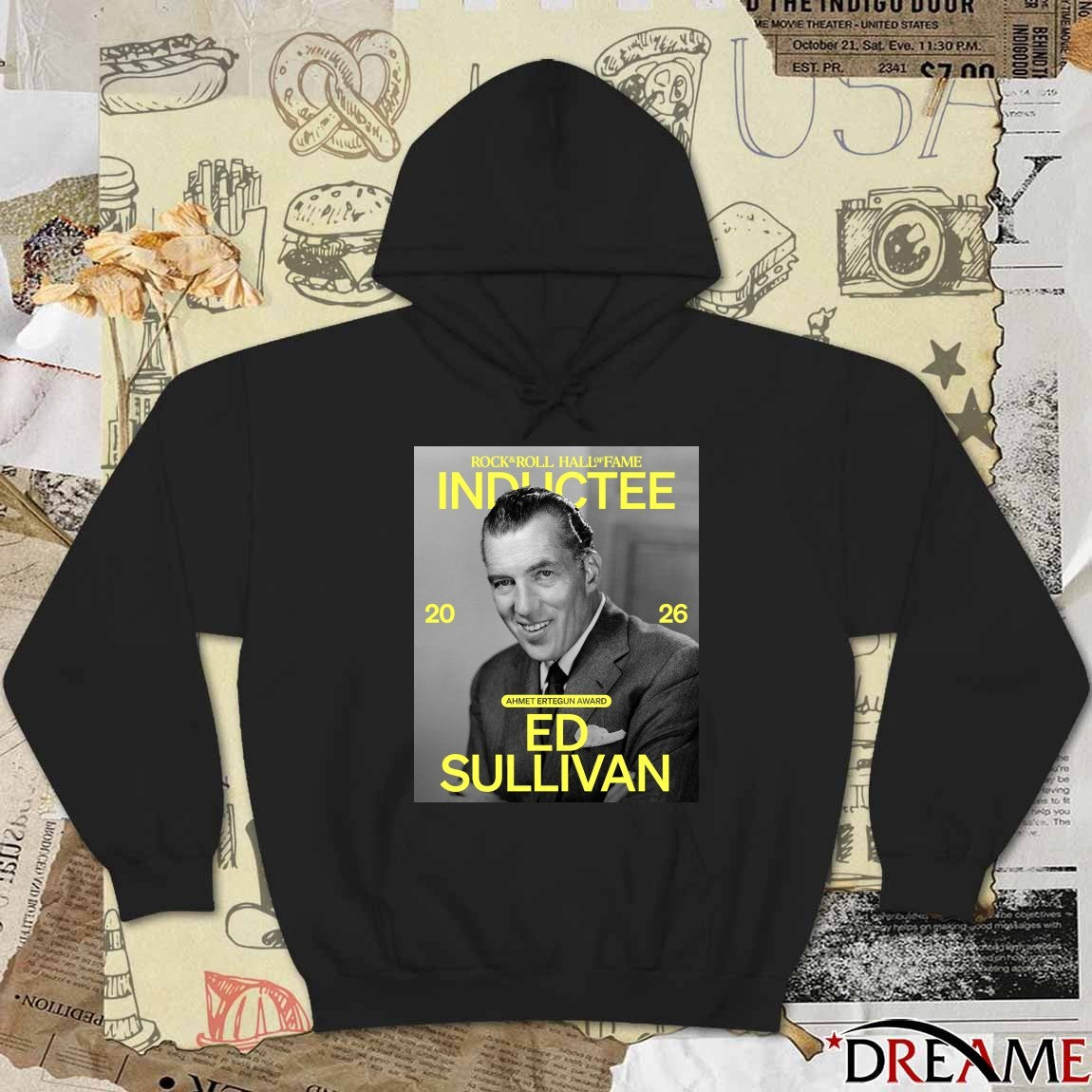 Rock & Roll Hall of Fame Class of 2026 Inductee Ed Sullivan Poster t-shirt