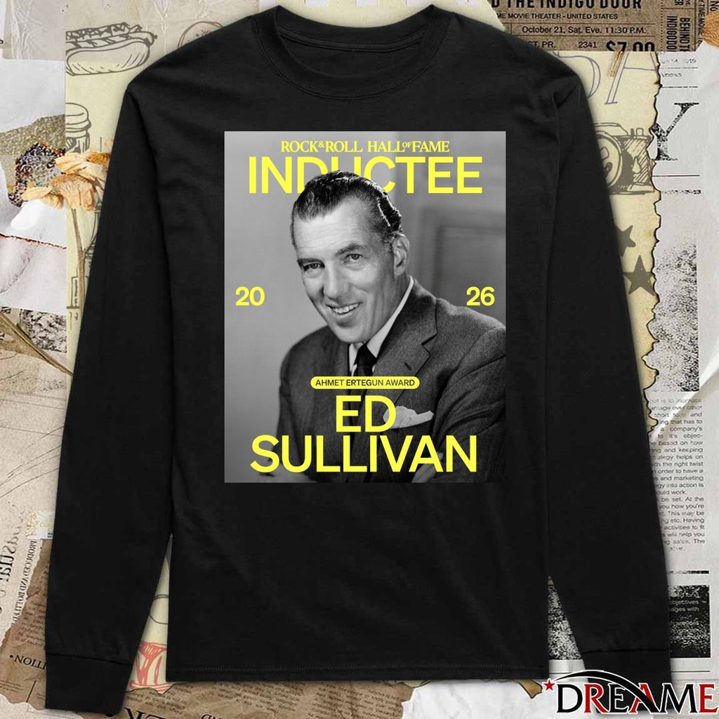 Rock & Roll Hall of Fame Class of 2026 Inductee Ed Sullivan Poster t-shirt