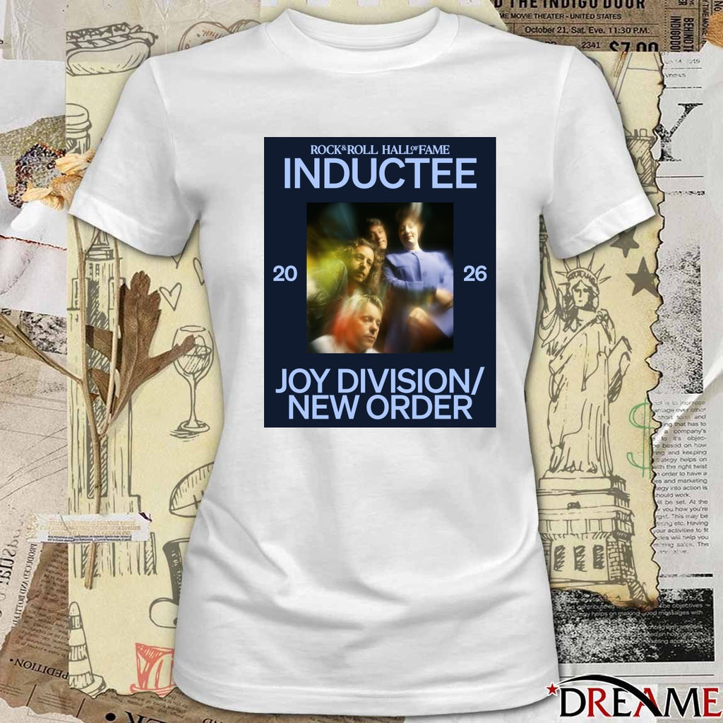 Rock & Roll Hall of Fame Class of 2026 Inductee Joy Division New Order Poster t-shirt
