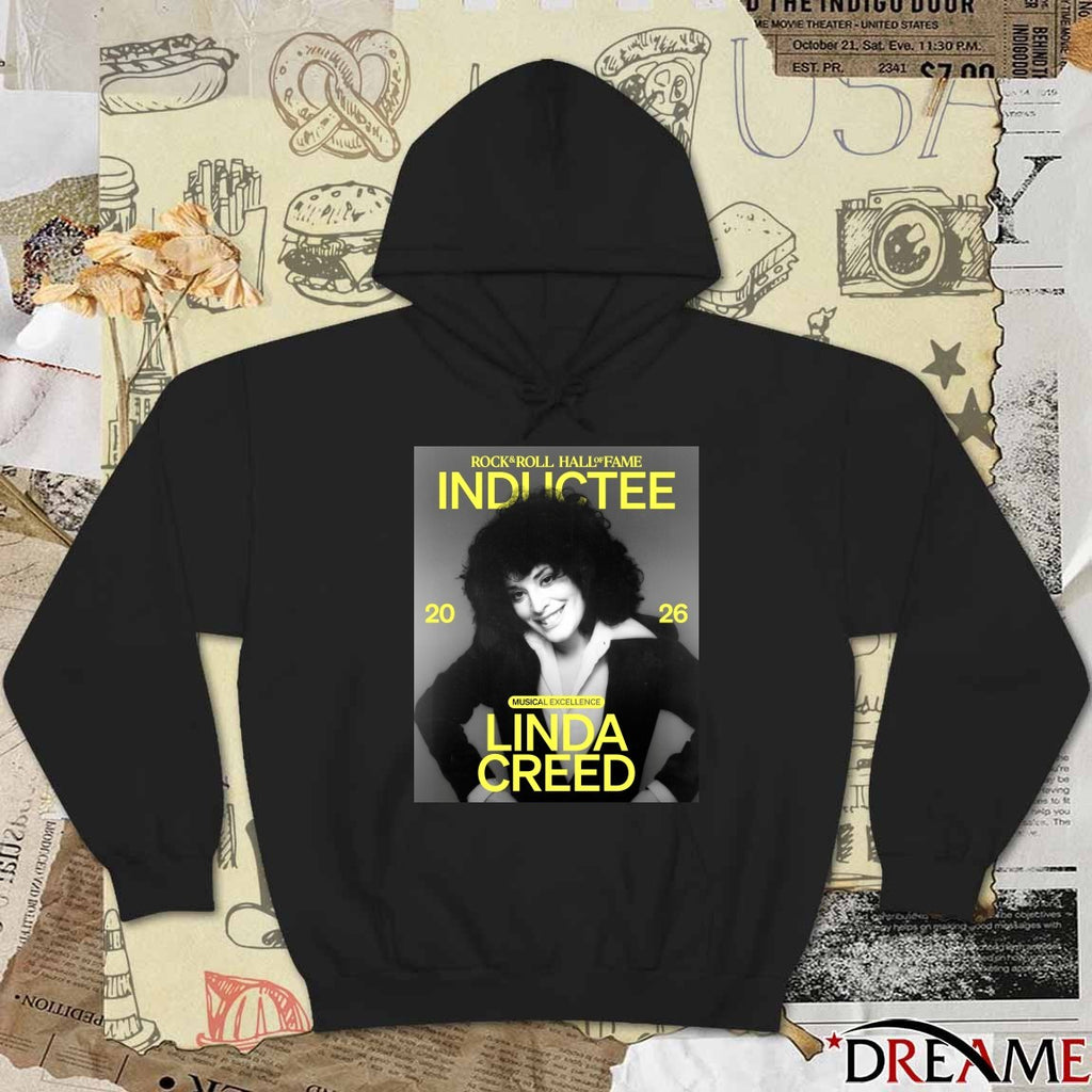 Rock & Roll Hall of Fame Class of 2026 Inductee Musical Excellence Linda Creed Poster t-shirt