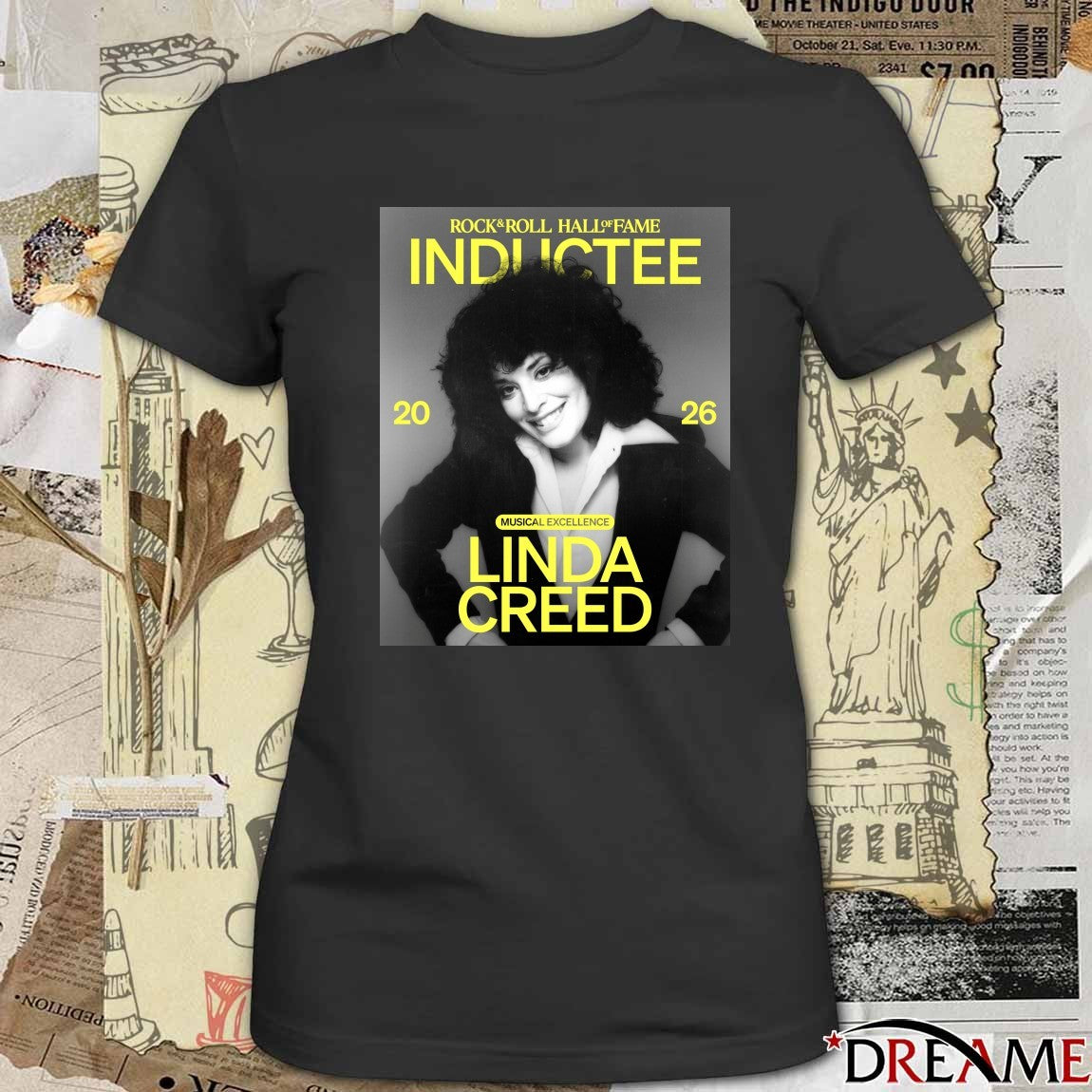 Rock & Roll Hall of Fame Class of 2026 Inductee Musical Excellence Linda Creed Poster t-shirt