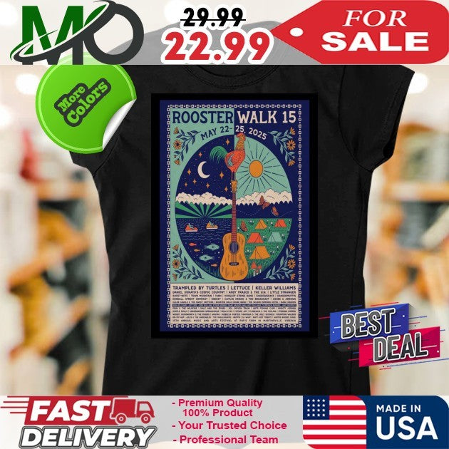 Rooster Walk Music Festival Martinsville VA May 22-25, 2025 Poster T-Shirt