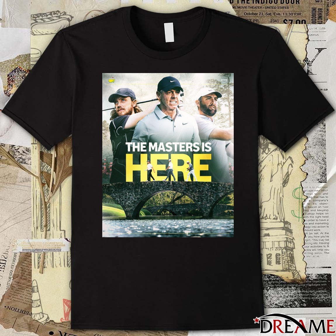 Rory McIlroy The Masters Is Here Golf Tournament 2026 Poster t-shirt