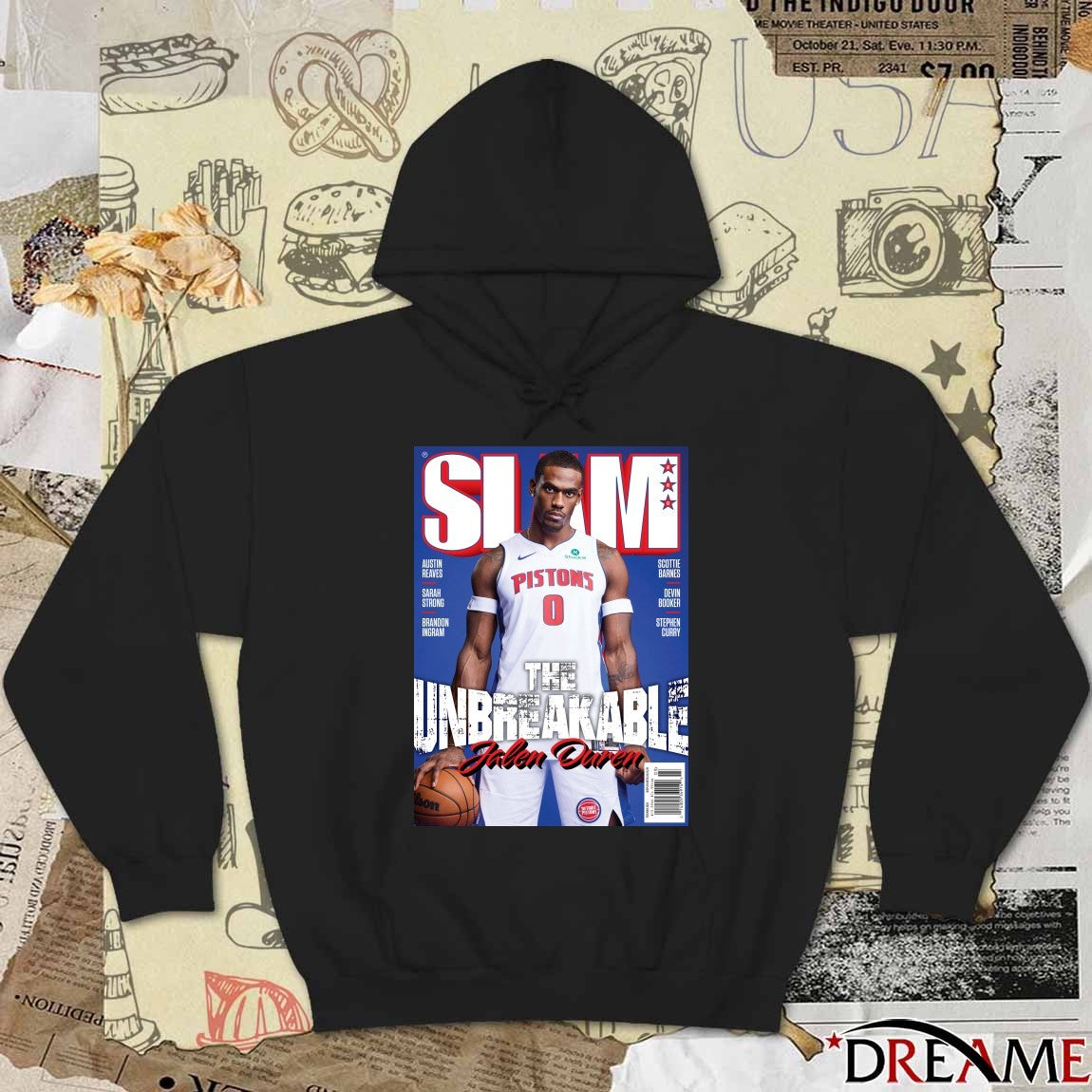 SLAM 260 Jalen Duren The Unbreakable Detroit Pistons Magazine Poster t-shirt