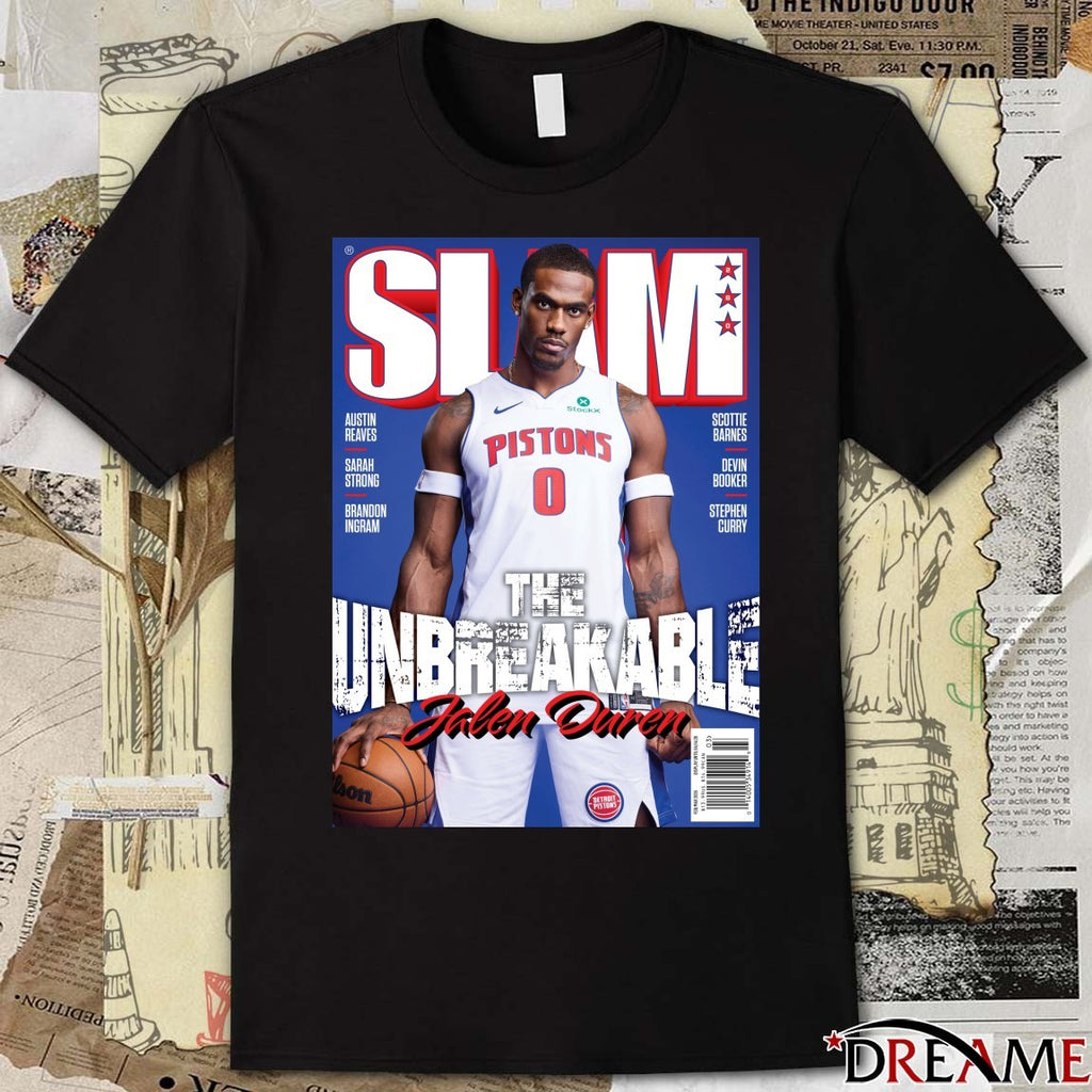 SLAM 260 Jalen Duren The Unbreakable Detroit Pistons Magazine Poster t-shirt