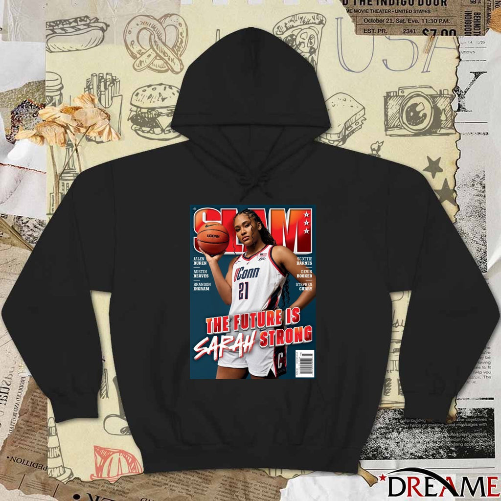 SLAM 260 The Future Is Sarah Strong Magazine UConn Huskies Basketball Poster t-shirt