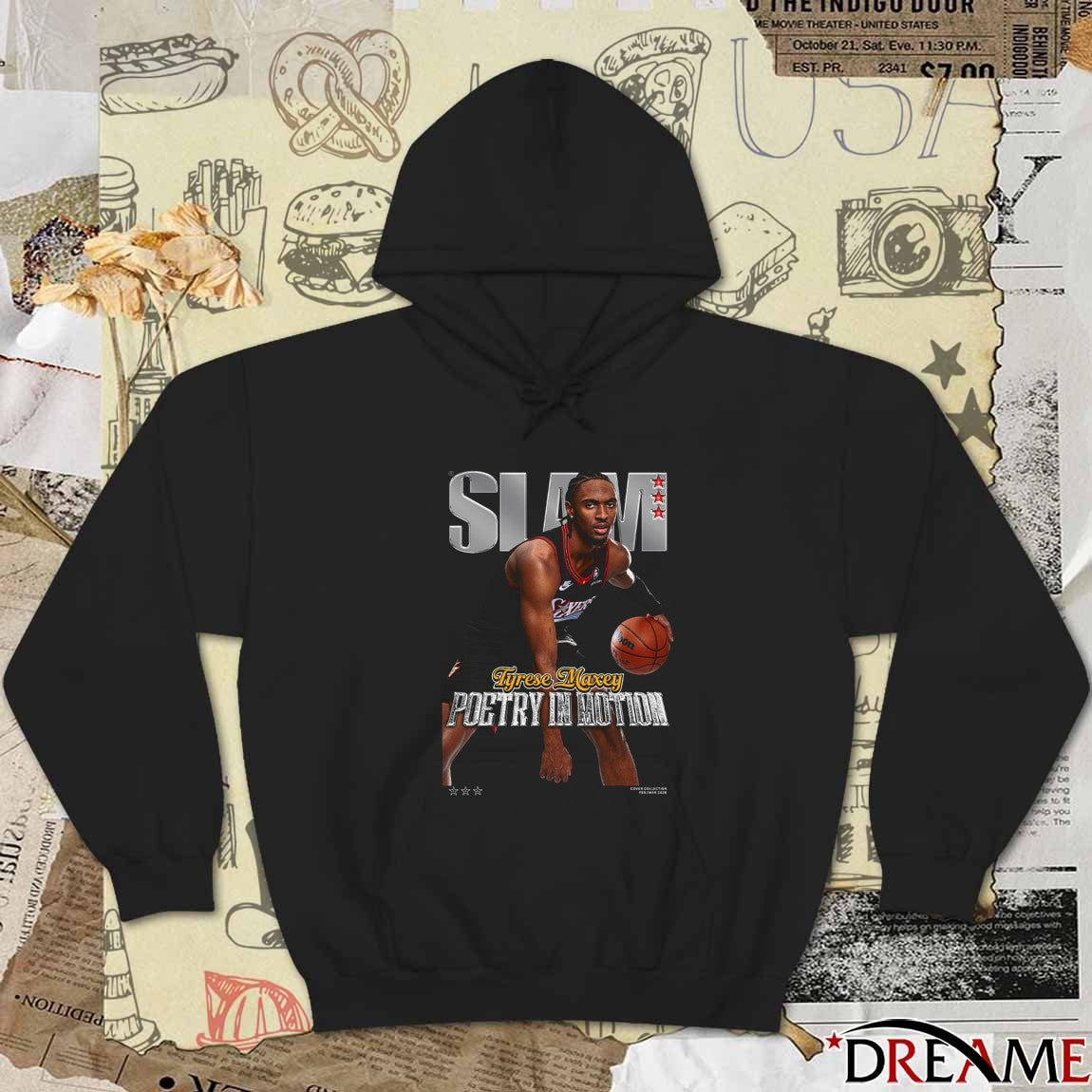 SLAM Cover Tyrese Maxey Poetry In Motion Philadelphia 76ers t-shirt