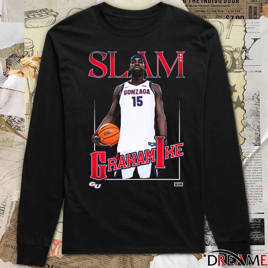 SLAM Gonzaga Bulldogs Basketball Graham Ike Remix t-shirt