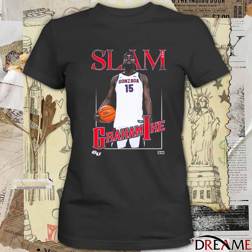 SLAM Gonzaga Bulldogs Basketball Graham Ike Remix t-shirt