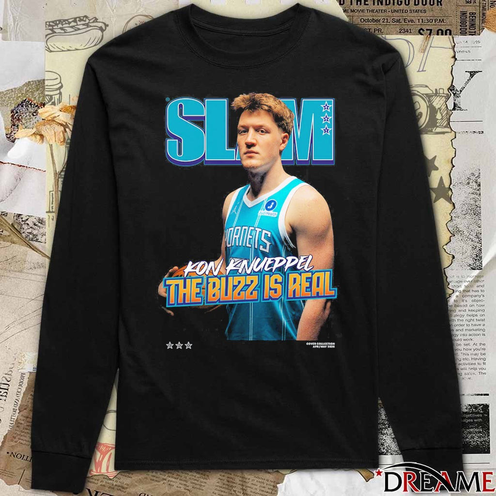 SLAM – Kon Knueppel The Buzz Is Real Charlotte Hornets Basketball t-shirt