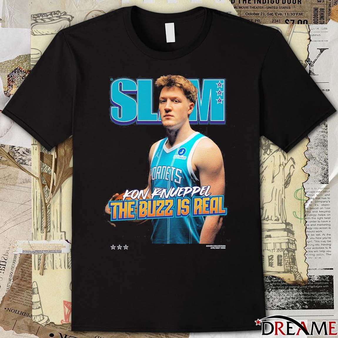 SLAM – Kon Knueppel The Buzz Is Real Charlotte Hornets Basketball t-shirt