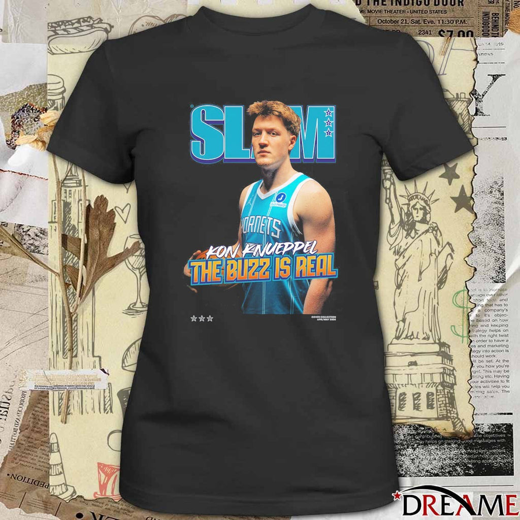 SLAM – Kon Knueppel The Buzz Is Real Charlotte Hornets Basketball t-shirt