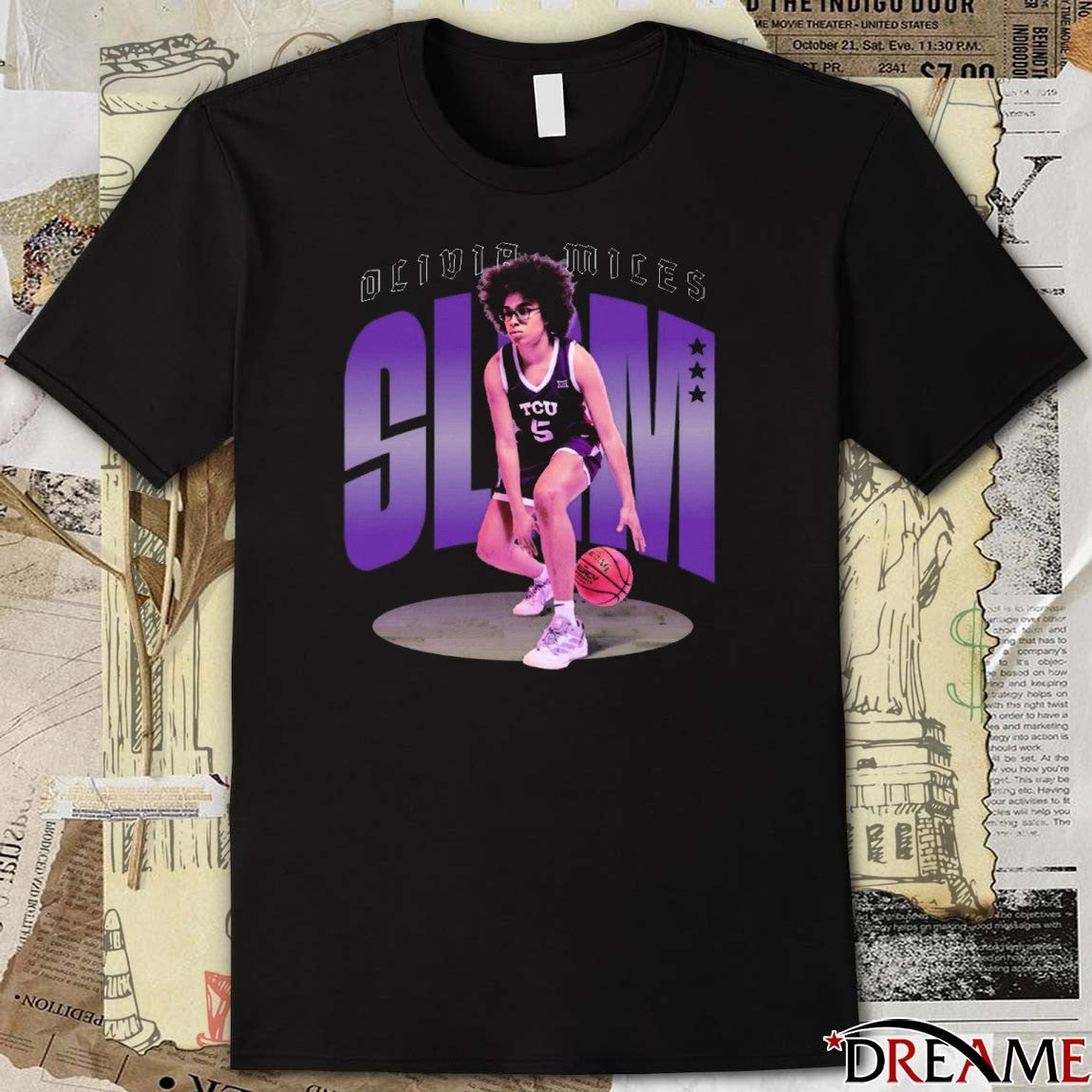 SLAM Olivia Miles Spotlight Remix TCU Horned Frogs t-shirt