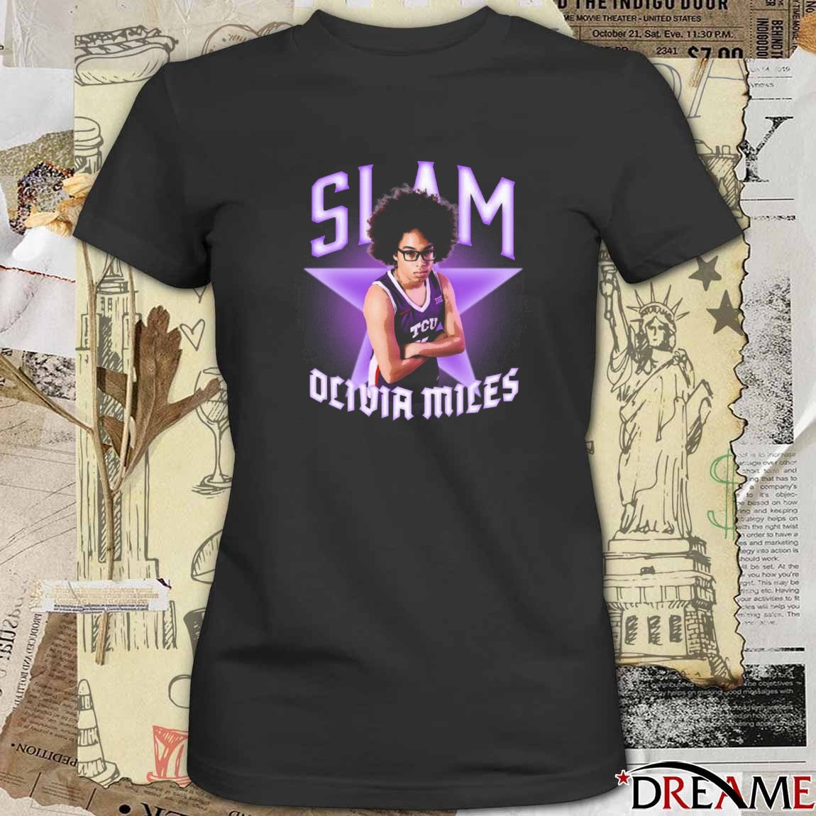 SLAM Olivia Miles Superstar Remix TCU Horned Frogs t-shirt