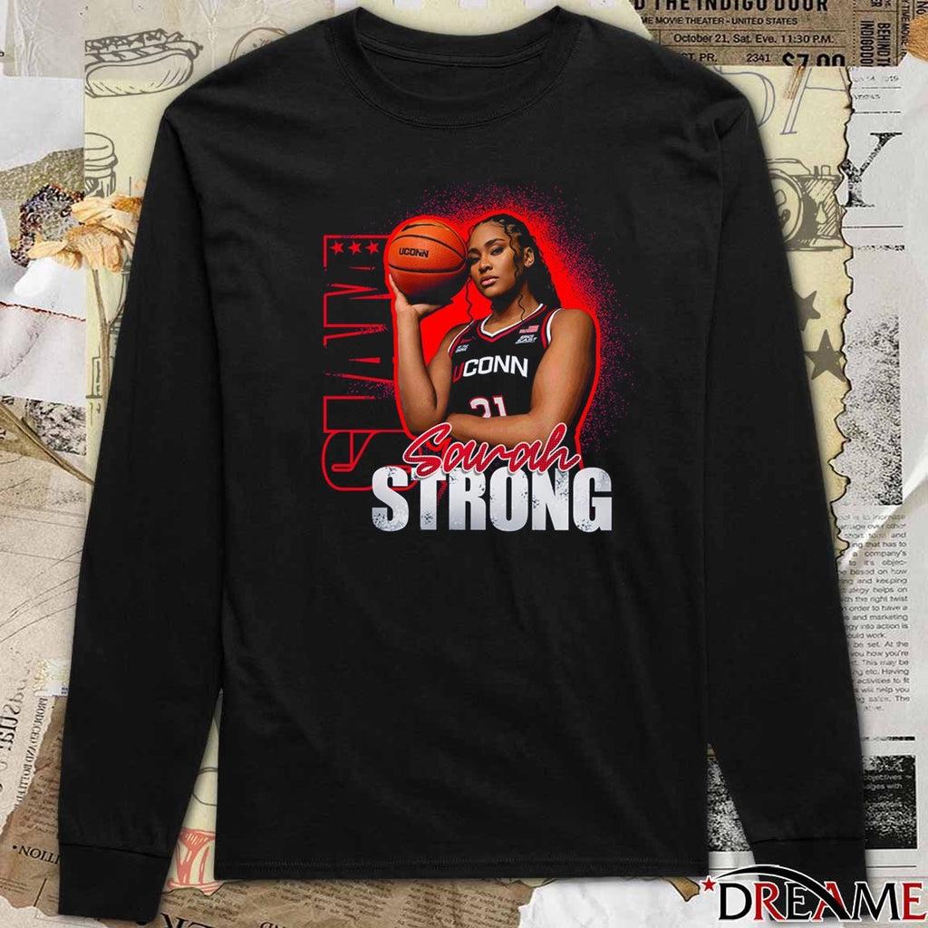SLAM Sarah Strong Remix UConn Huskies Basketball t-shirt