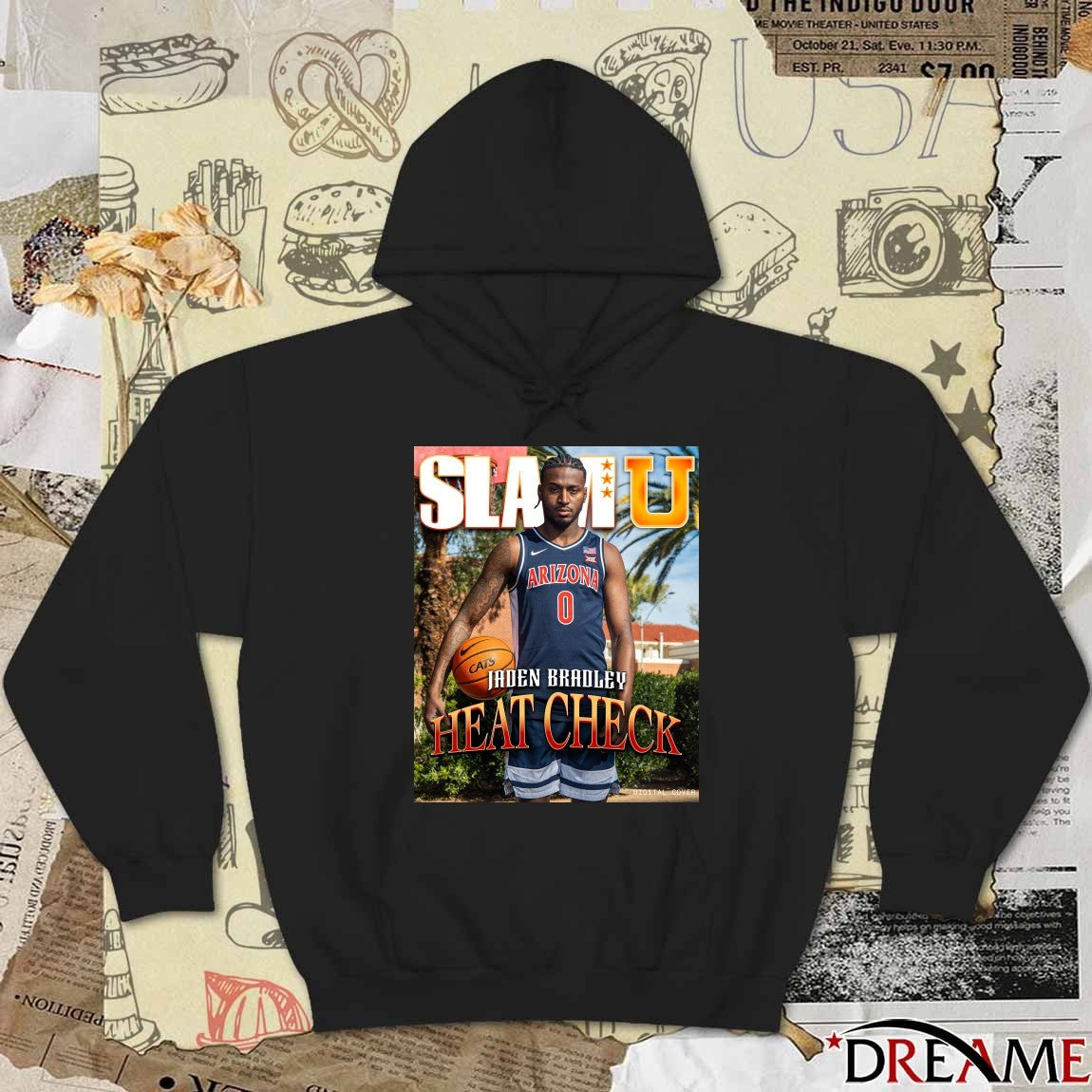 SLAM U Arizona Wildcats MBB Jaden Bradley Heat Check Poster t-shirt