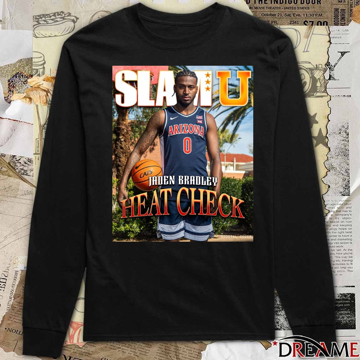 SLAM U Arizona Wildcats MBB Jaden Bradley Heat Check Poster t-shirt