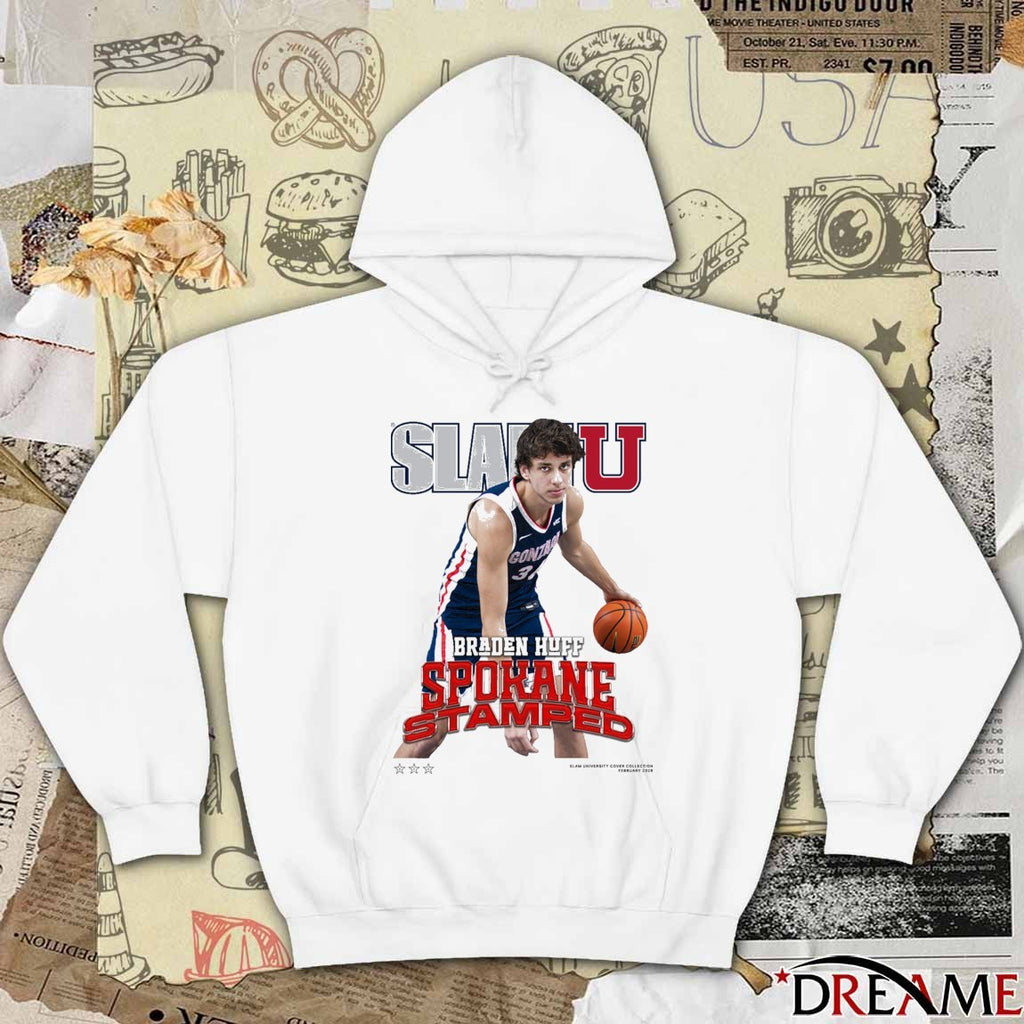 SLAM U Gonzaga Bulldogs Basketball Beware Of The Dogs Braden Huff t-shirt