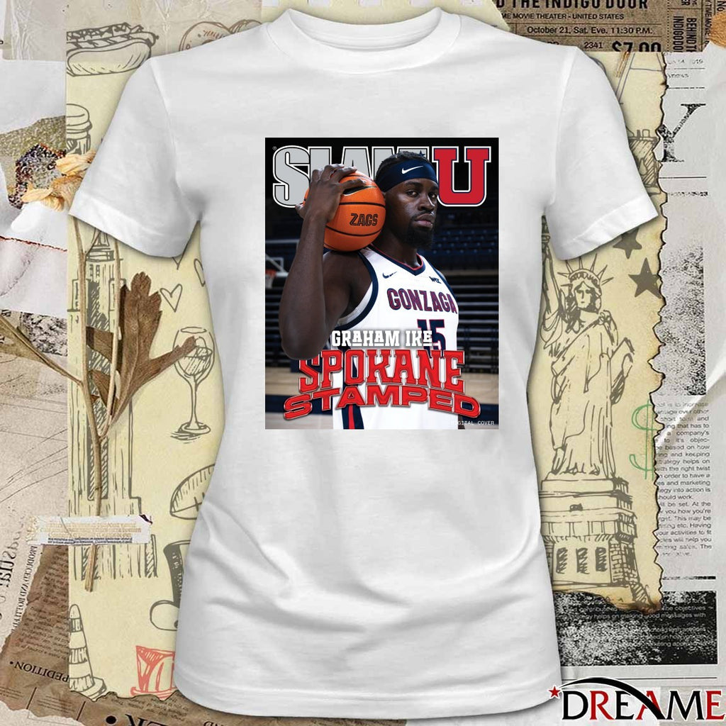 SLAM U Graham Ike Spokane Stamped Gonzaga Bulldogs Poster t-shirt