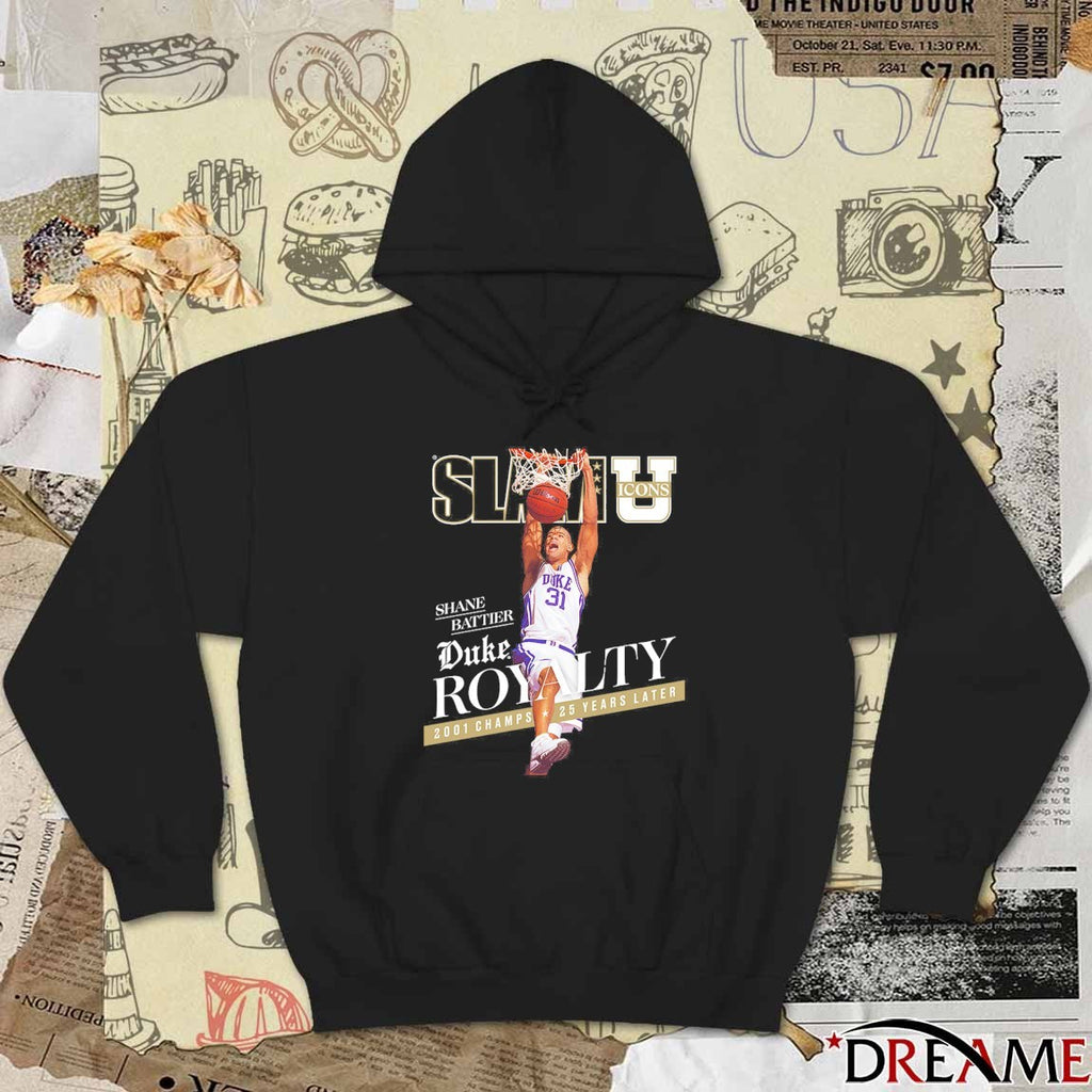 SLAM U Icon Shane Battier Duke Royalty 2001 Champs 25 Years Later t-shirt