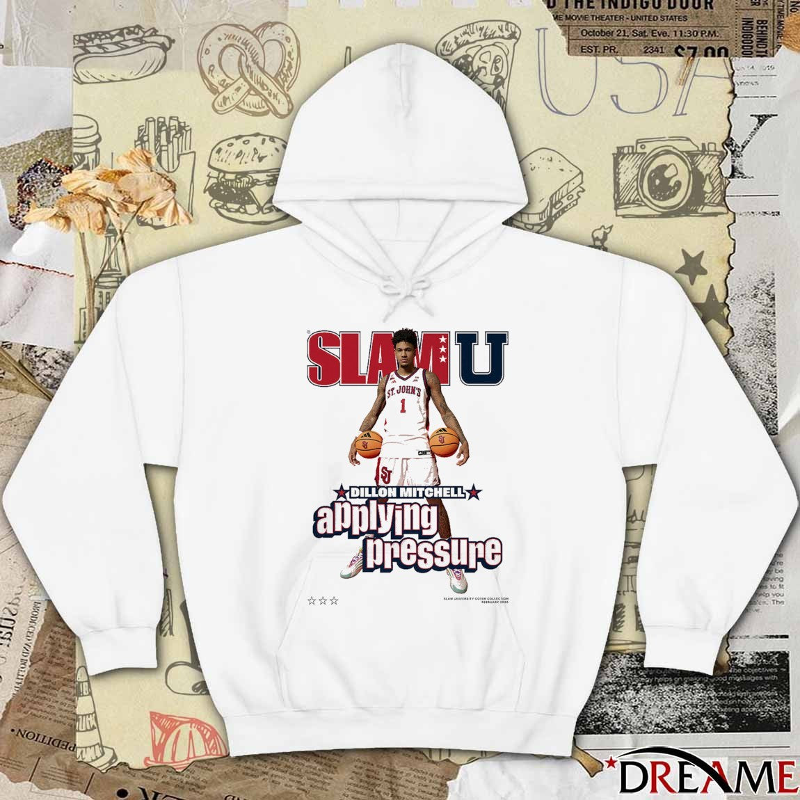 SLAM U St. John’s MBB Applying Pressure Dillon Mitchell t-shirt
