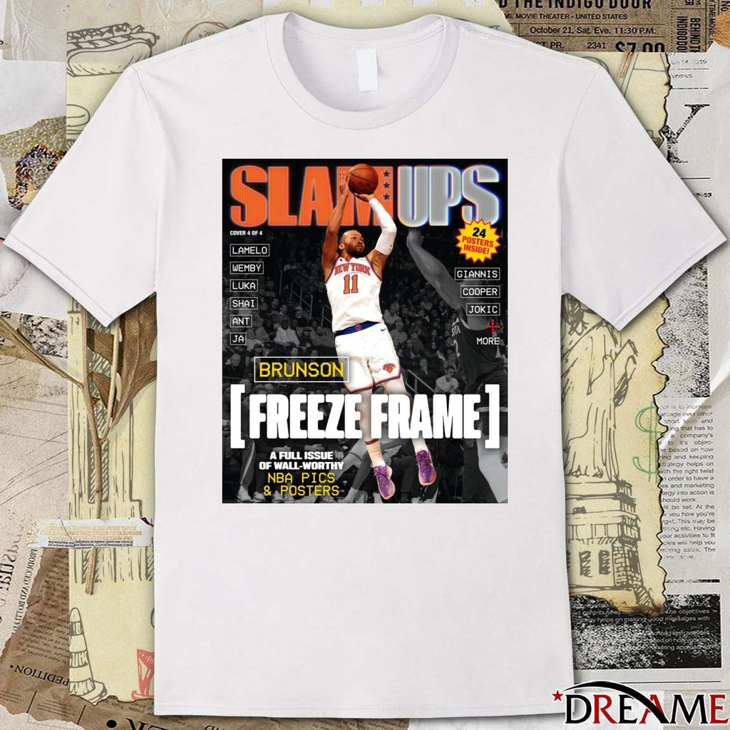 SLAM Ups Jalen Brunson Freeze Frame A Full Issue Of Wall Worthy Poster t-shirt