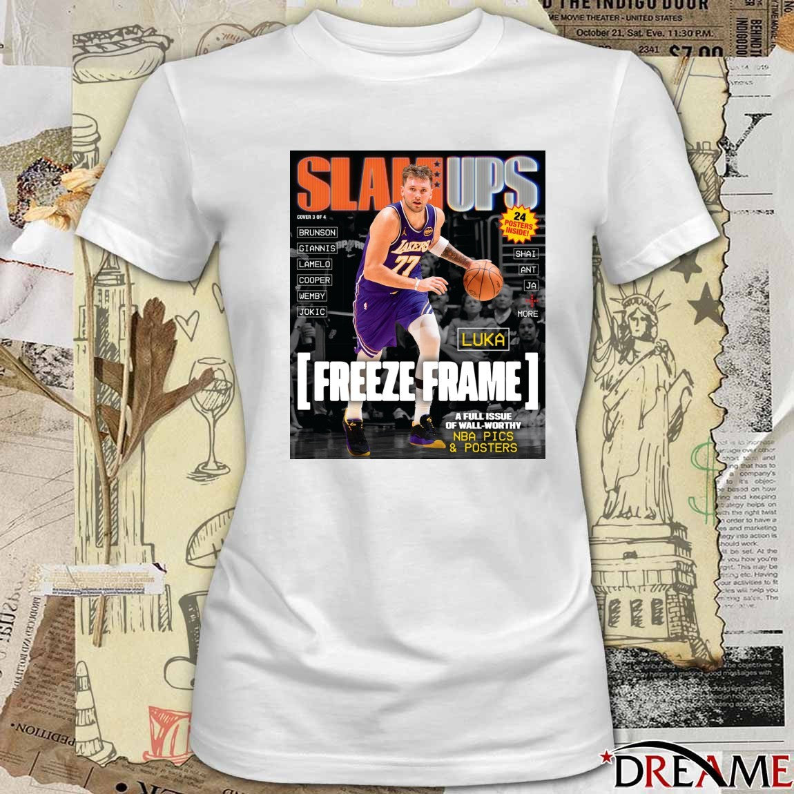 SLAM Ups Luka Doncic Freeze Frame A Full Issue Of Wall Worthy Poster t-shirt