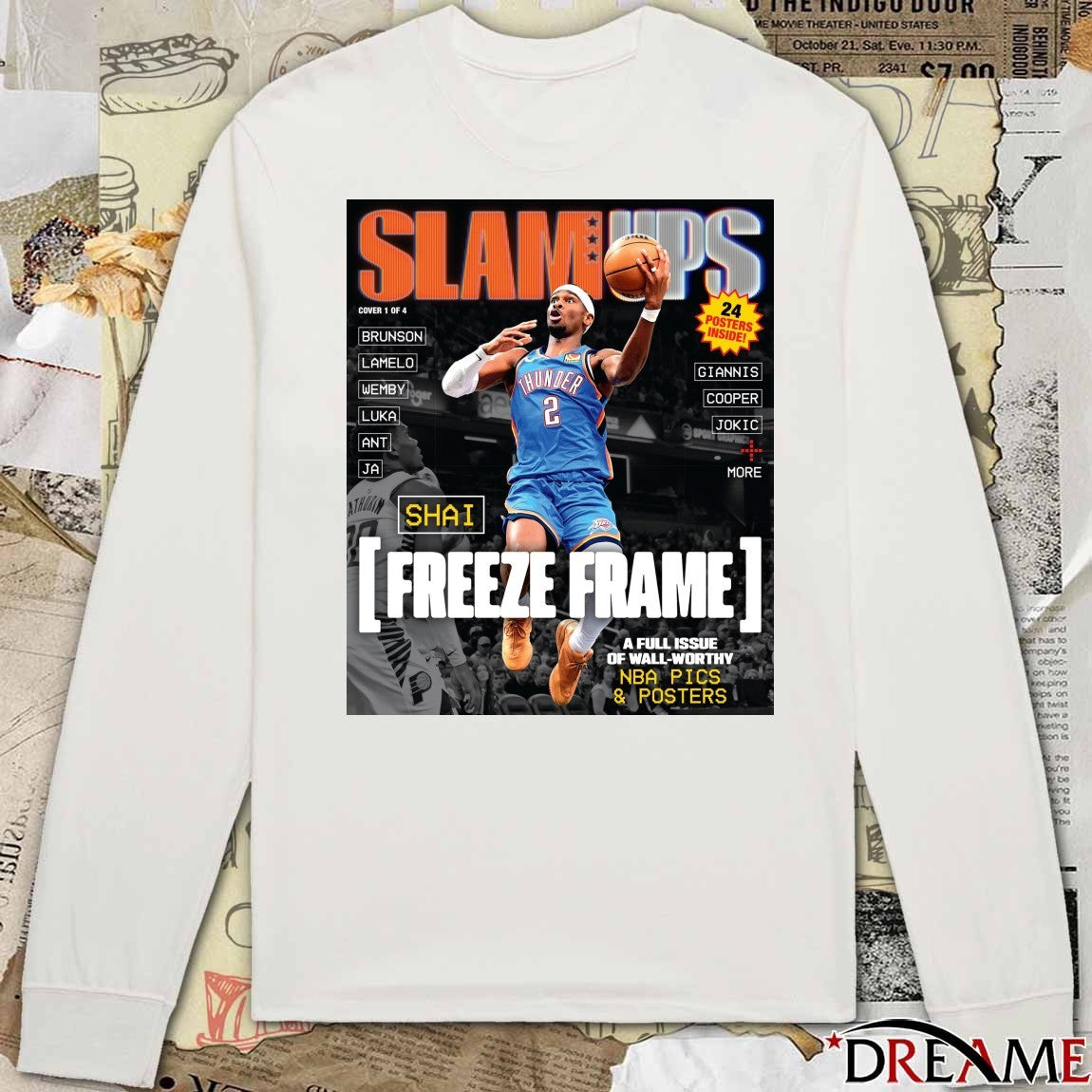 SLAM Ups Shai Gilgeous Alexander Freeze Frame A Full Issue Of Wall Worthy Poster t-shirt