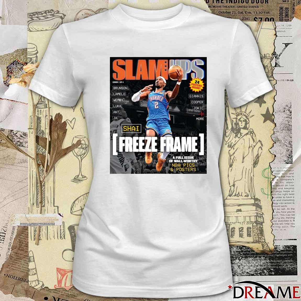 SLAM Ups Shai Gilgeous Alexander Freeze Frame A Full Issue Of Wall Worthy Poster t-shirt