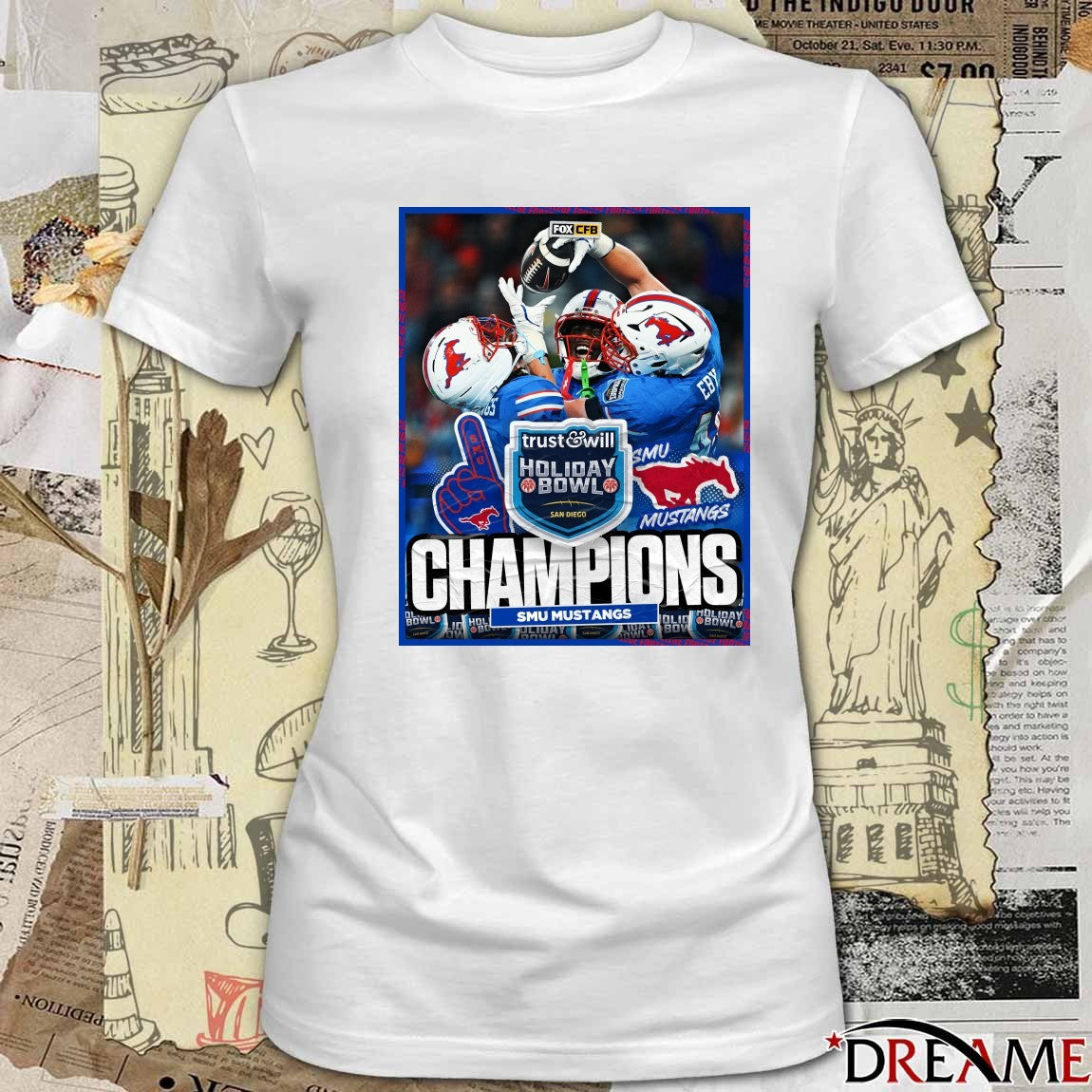 SMU Mustangs 2026 Trust Will Holiday Bowl Champions Poster t-shirt